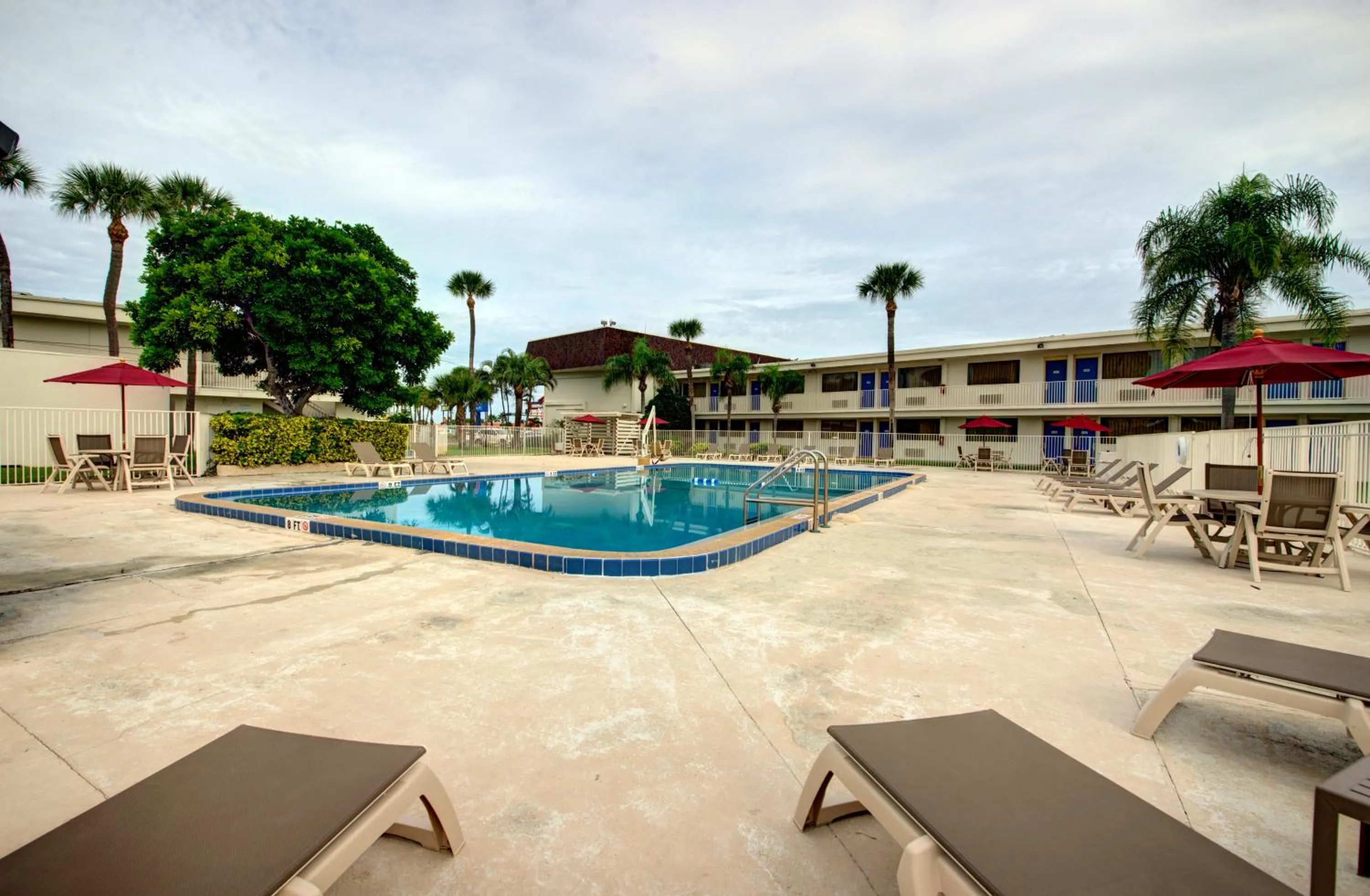 Swimming pool in Motel 6-Cocoa Beach, FL
