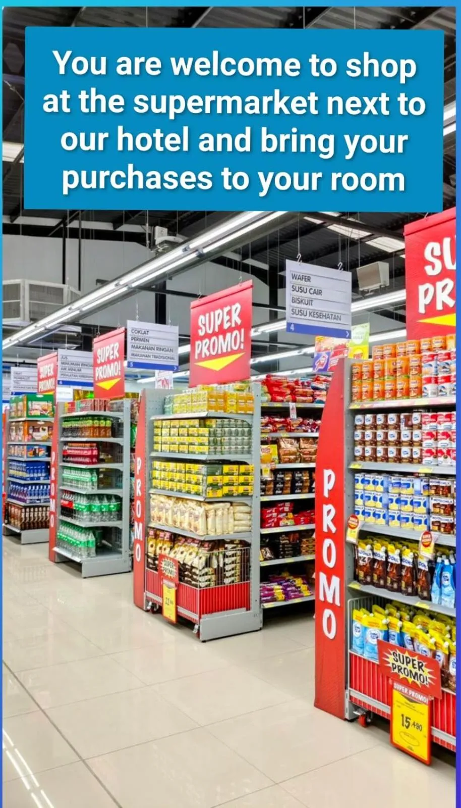 Supermarket/grocery shop in Diplomat Suites Hotel