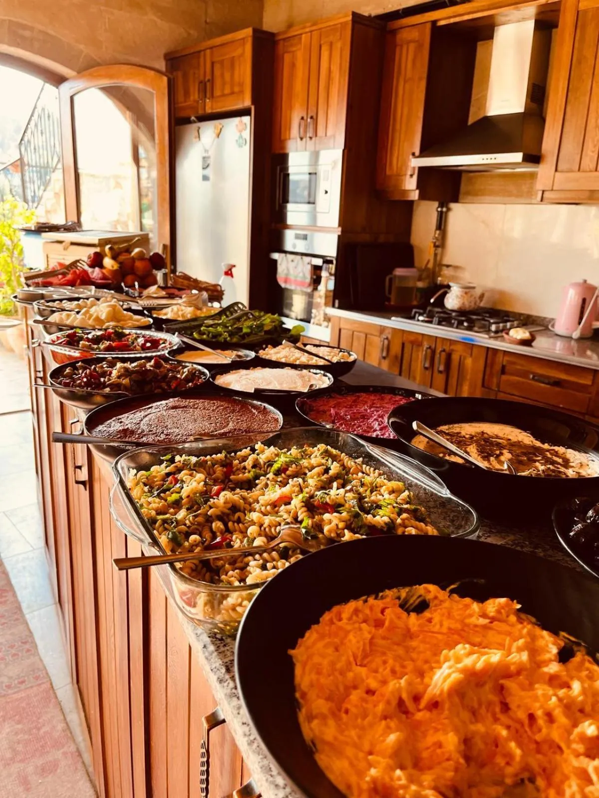 Buffet breakfast in Caftan Cave Suites