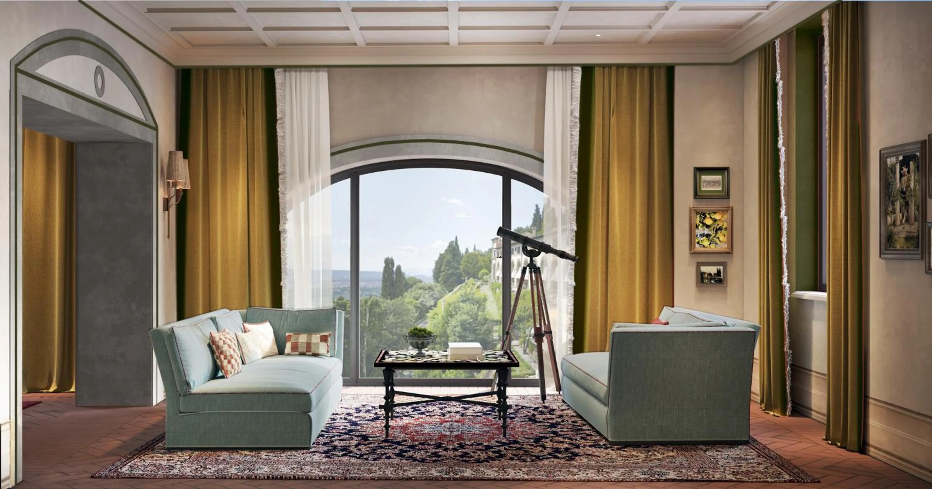 Living room in Villa San Michele, A Belmond Hotel, Florence