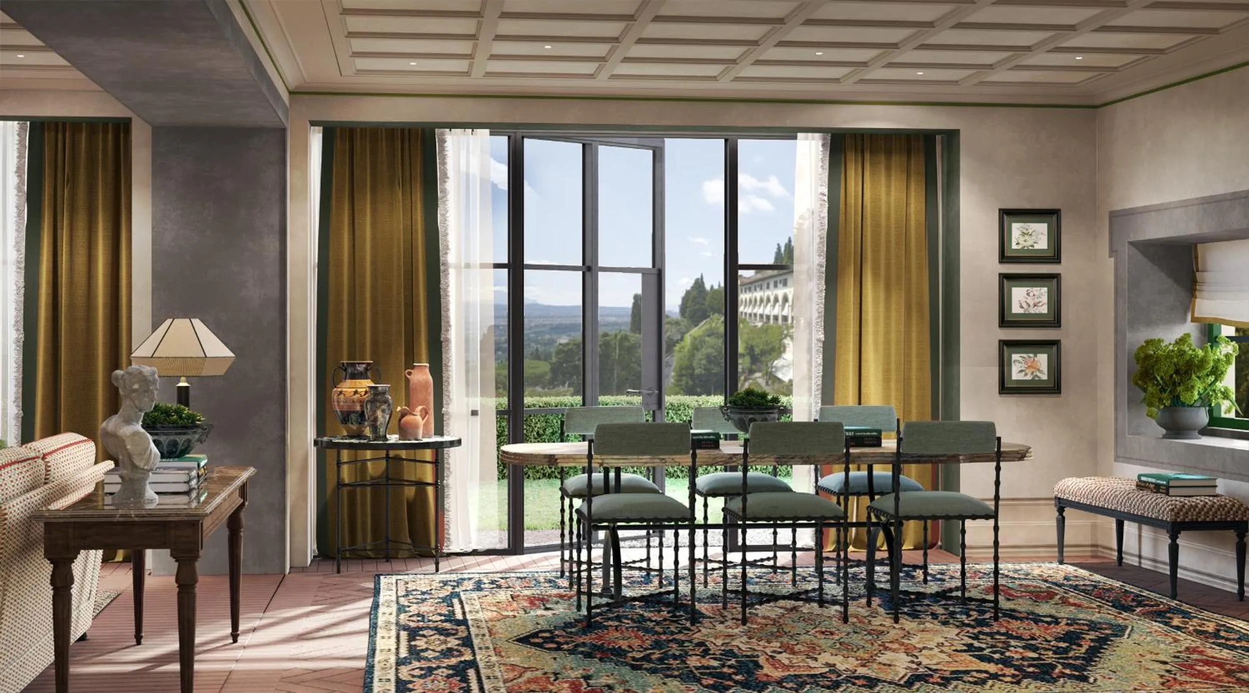 Dining area in Villa San Michele, A Belmond Hotel, Florence