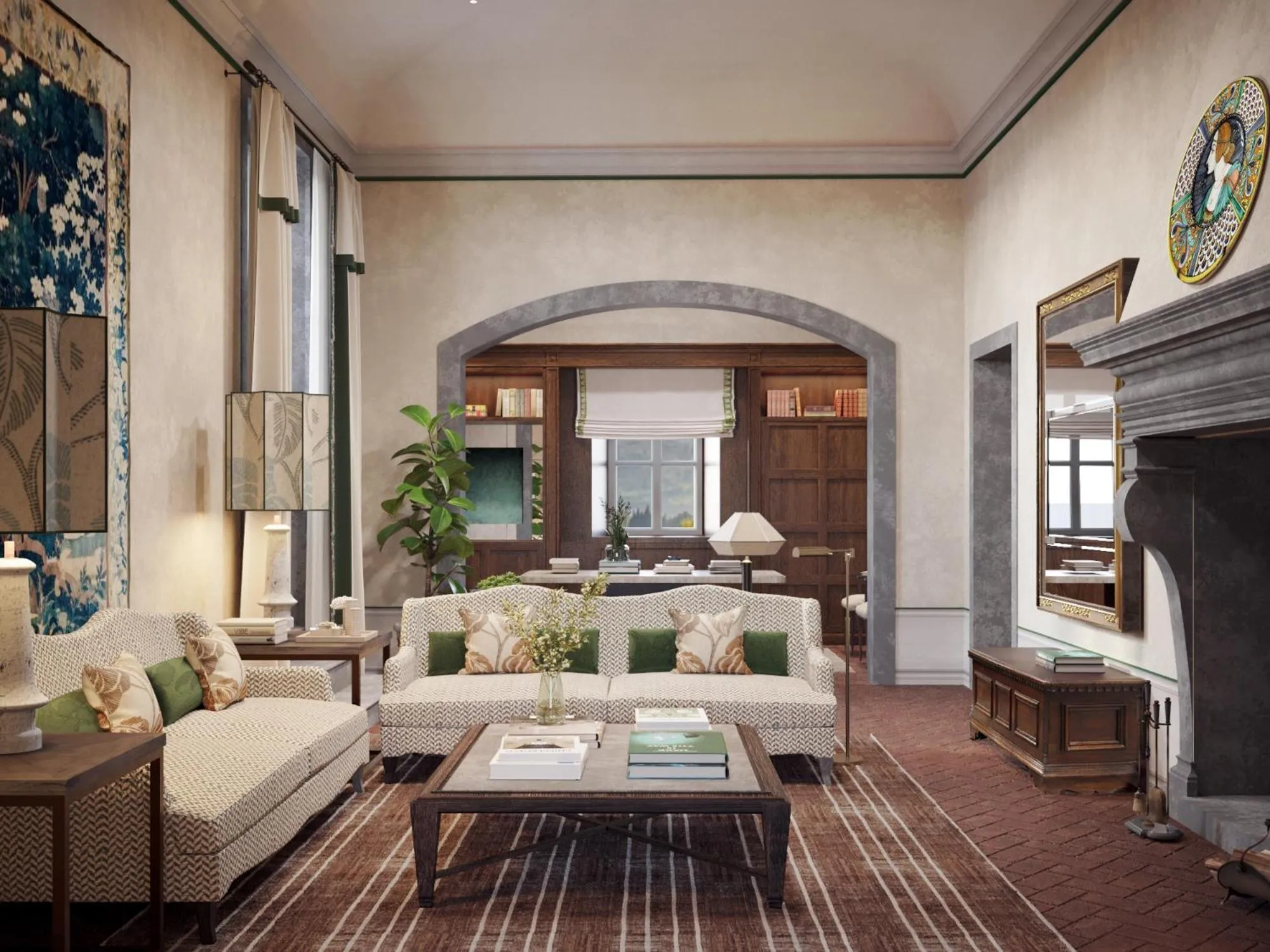 Living room in Villa San Michele, A Belmond Hotel, Florence