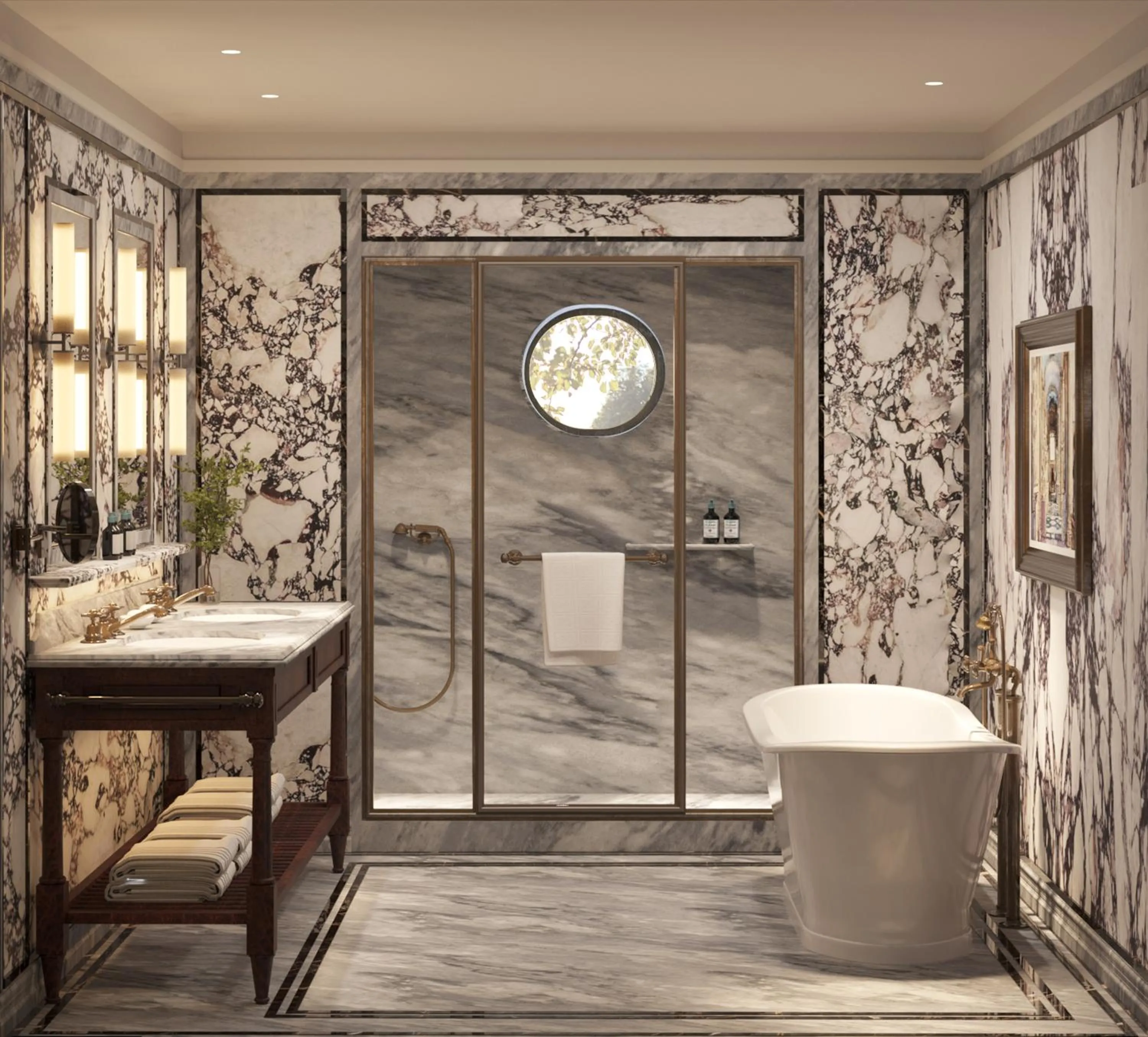 Bathroom in Villa San Michele, A Belmond Hotel, Florence