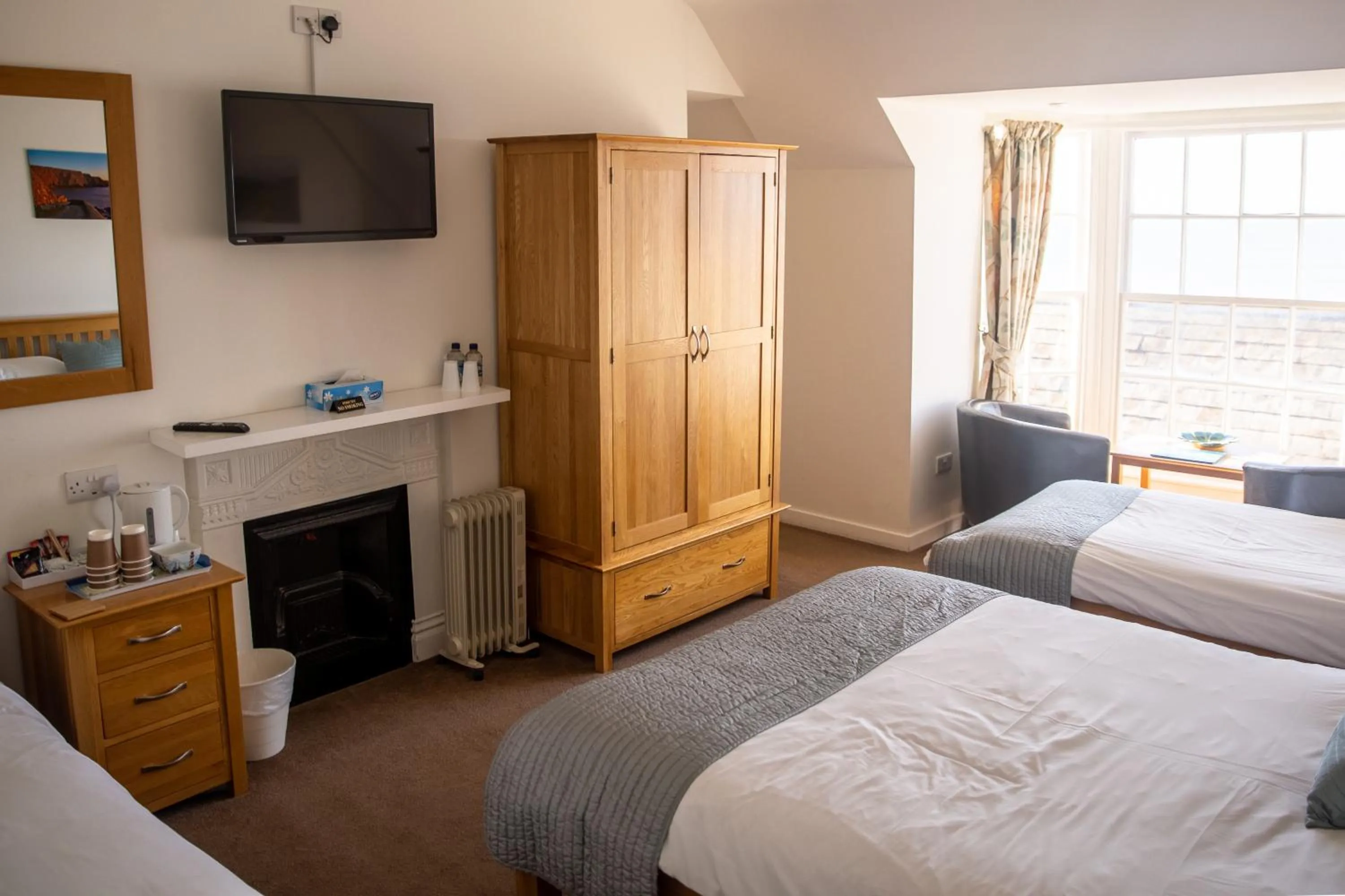 Bed in Hartland Quay Hotel