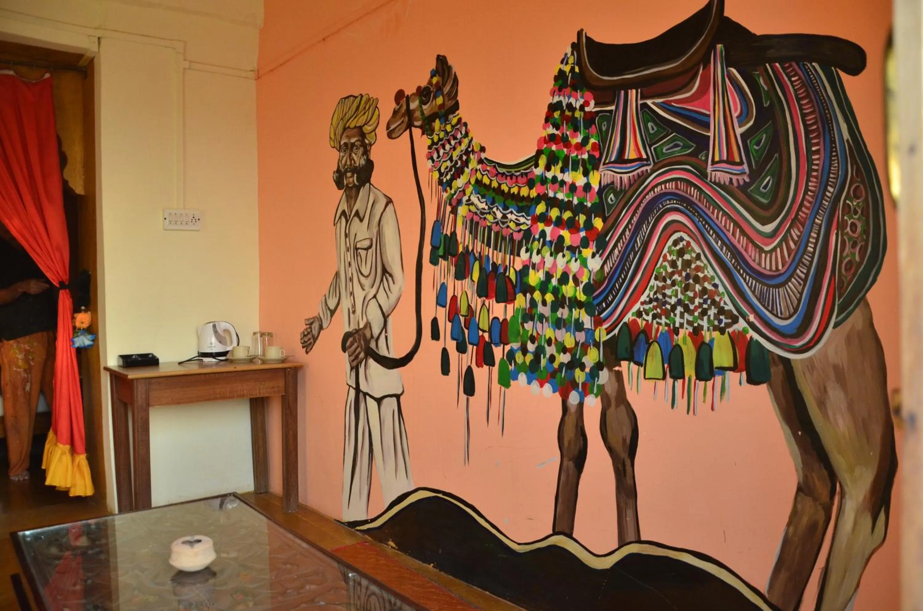 Decorative detail in Deepak Hotel & Restaurant