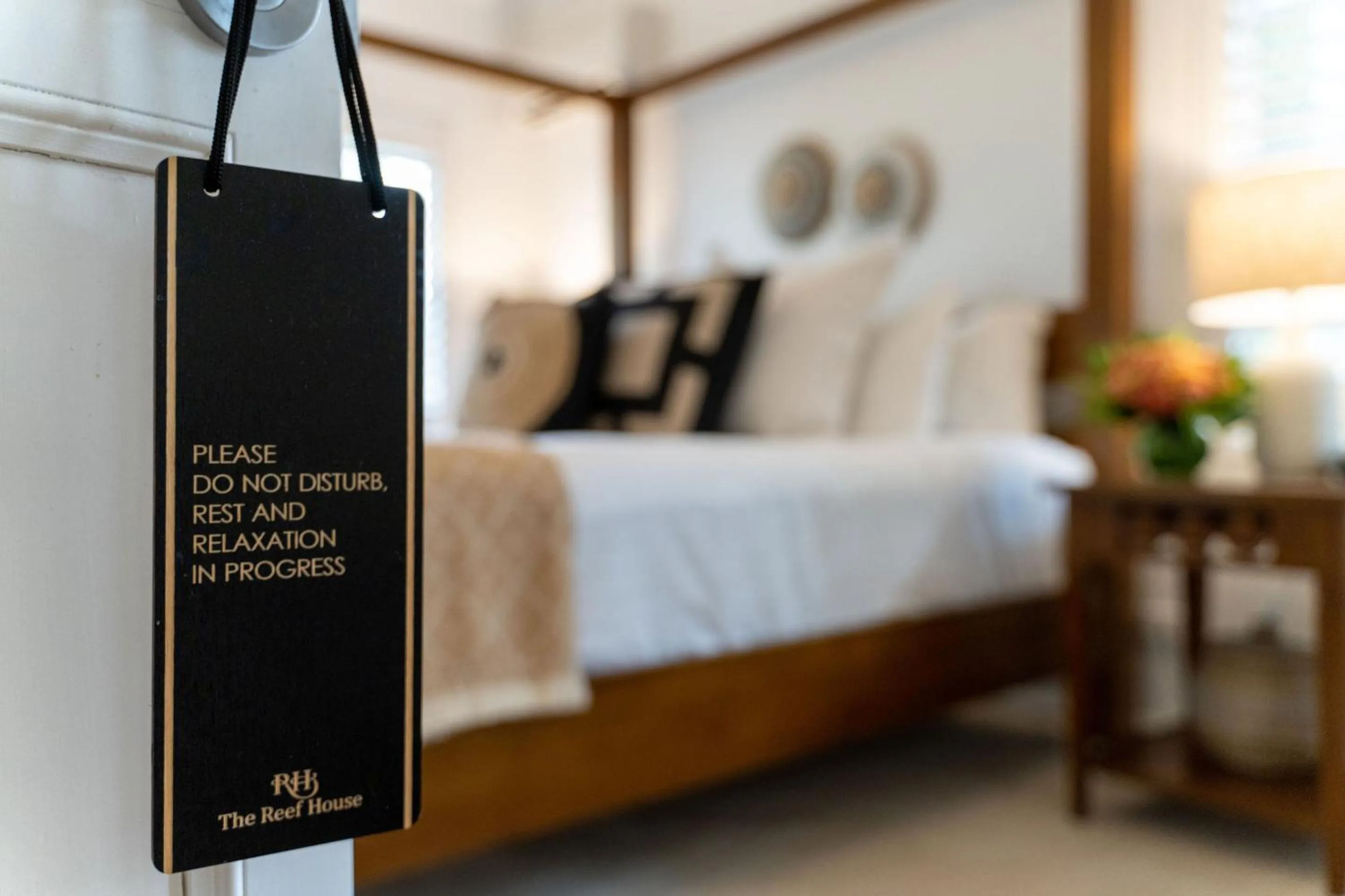 Bed in The Reef House Adults Retreat - Enjoy 28 Complimentary Inclusions