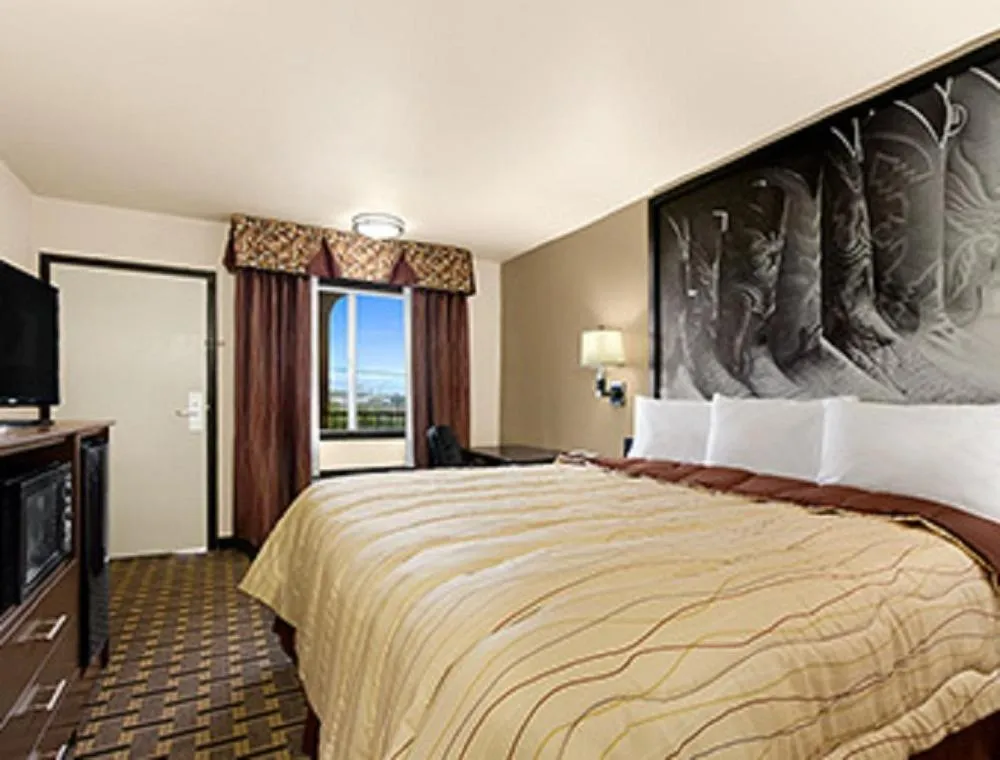 Photo of the whole room, Bed in Super 8 by Wyndham Fort Worth TX