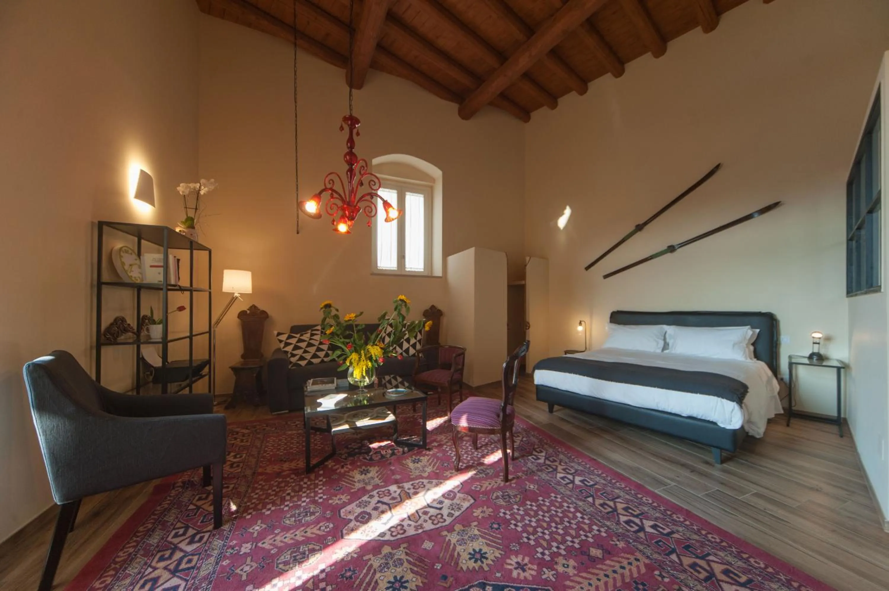 Photo of the whole room, Bed in La Soffitta Covelli