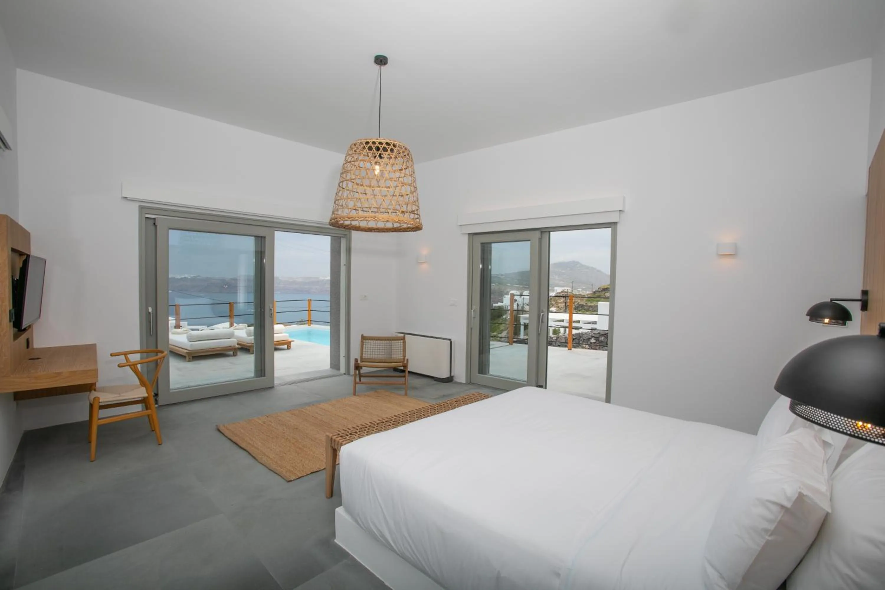 Bed in Melidonia Suites