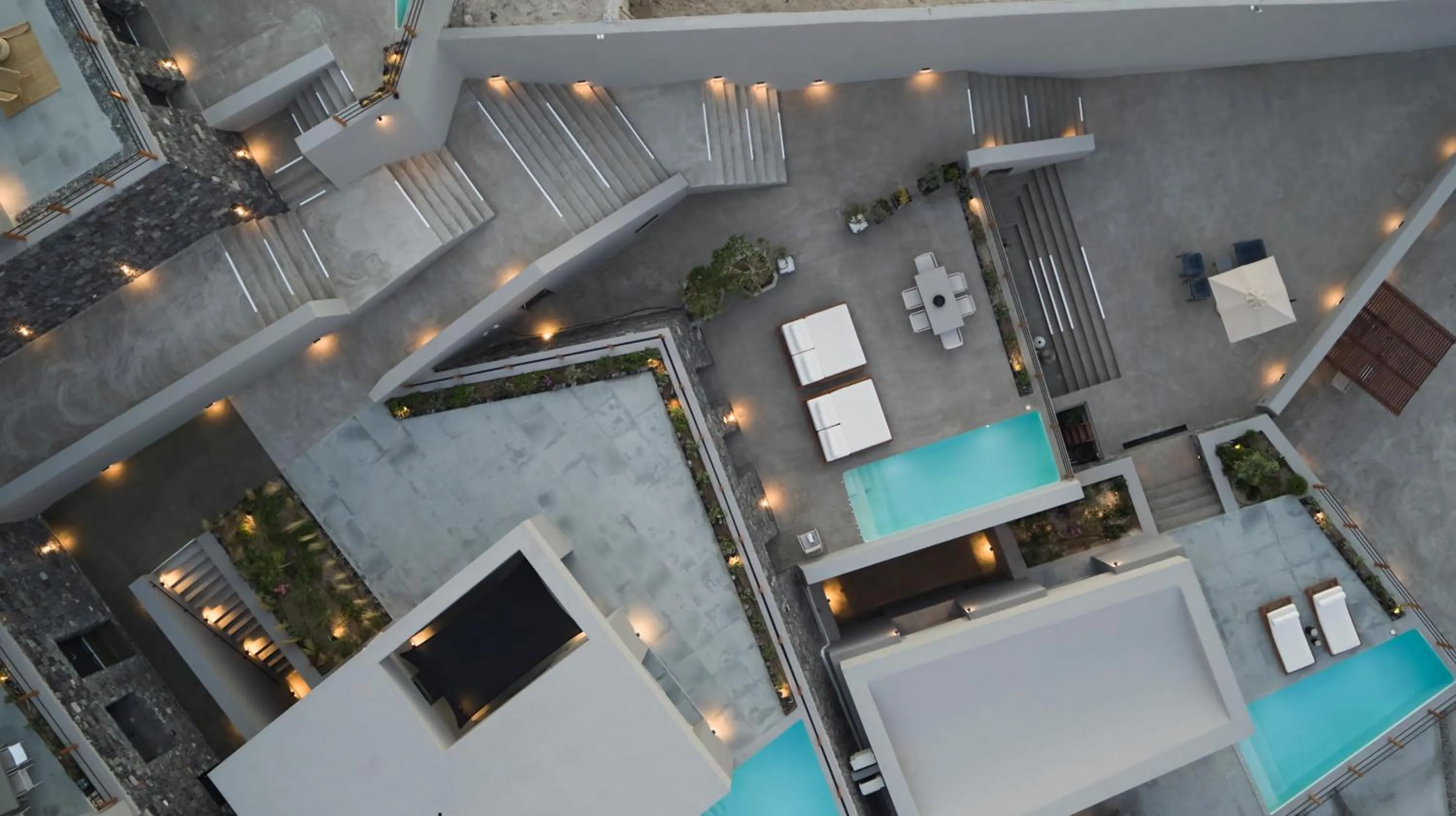 Bird's eye view in Melidonia Suites