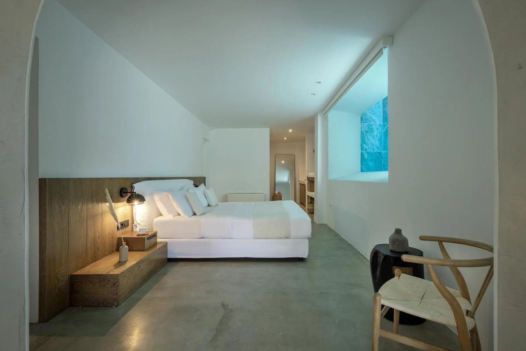 Swimming pool, Bed in Melidonia Suites