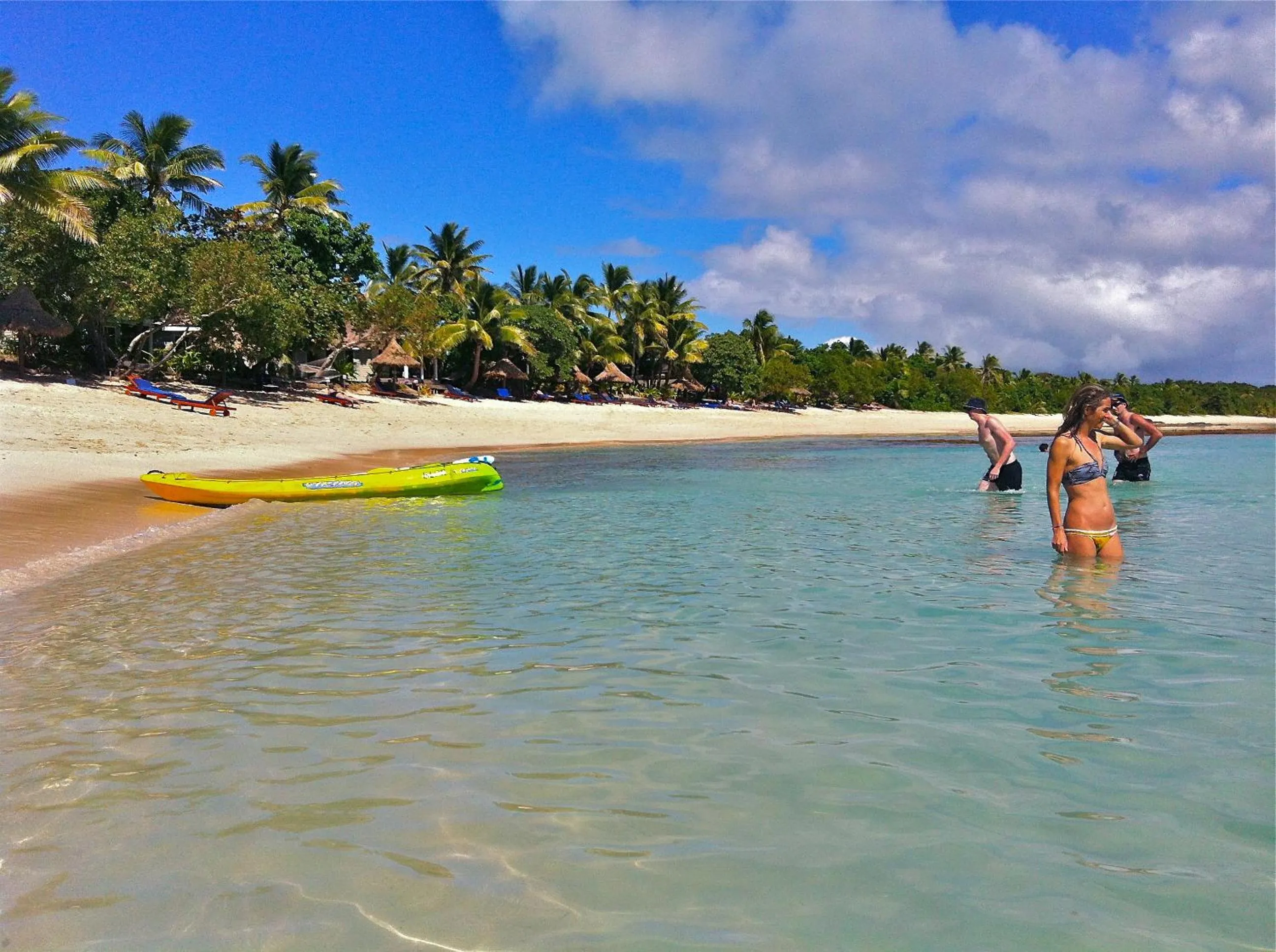 People in Blue Lagoon Beach Resort