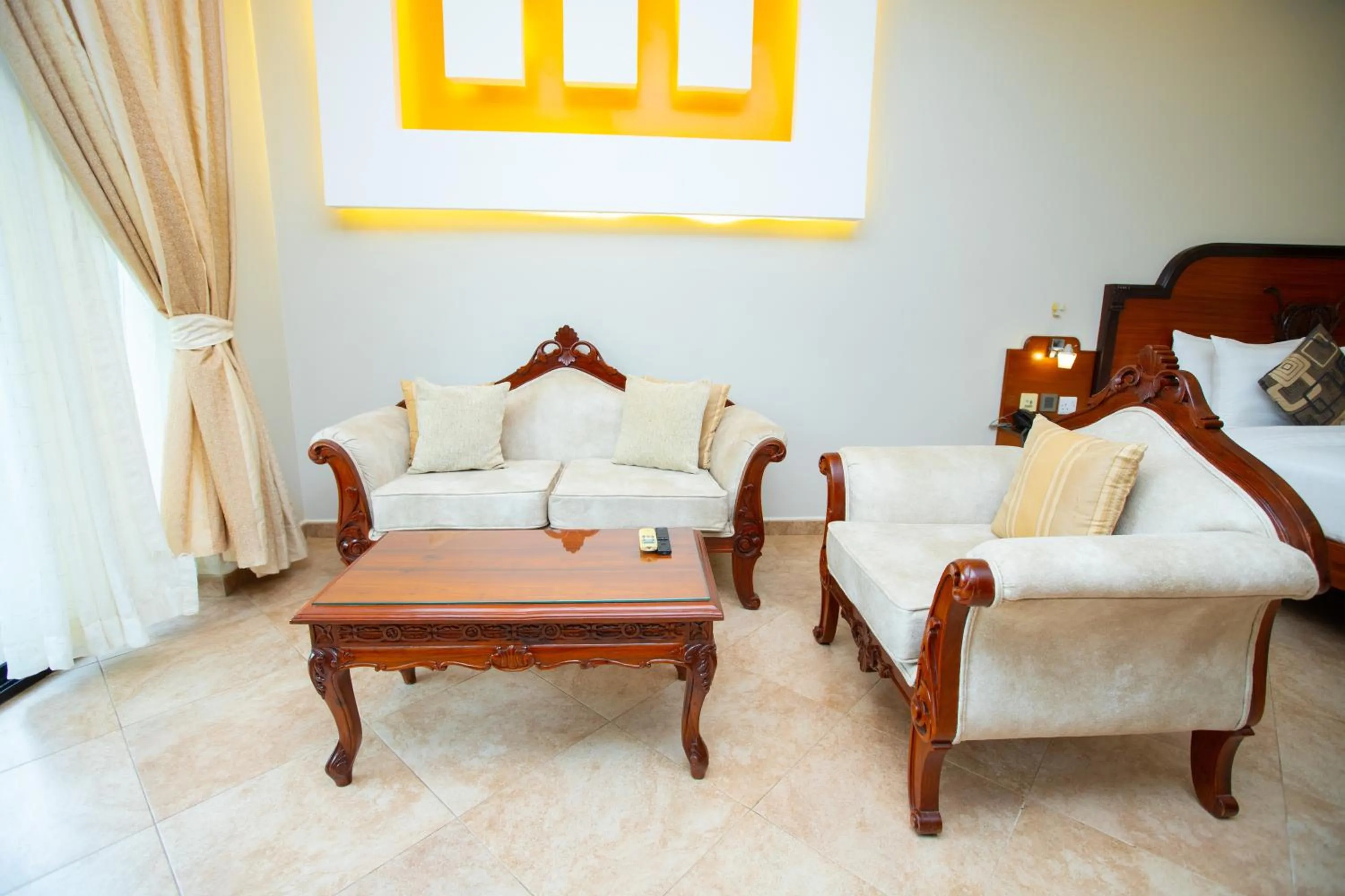 Bed in Malaika Beach Resort