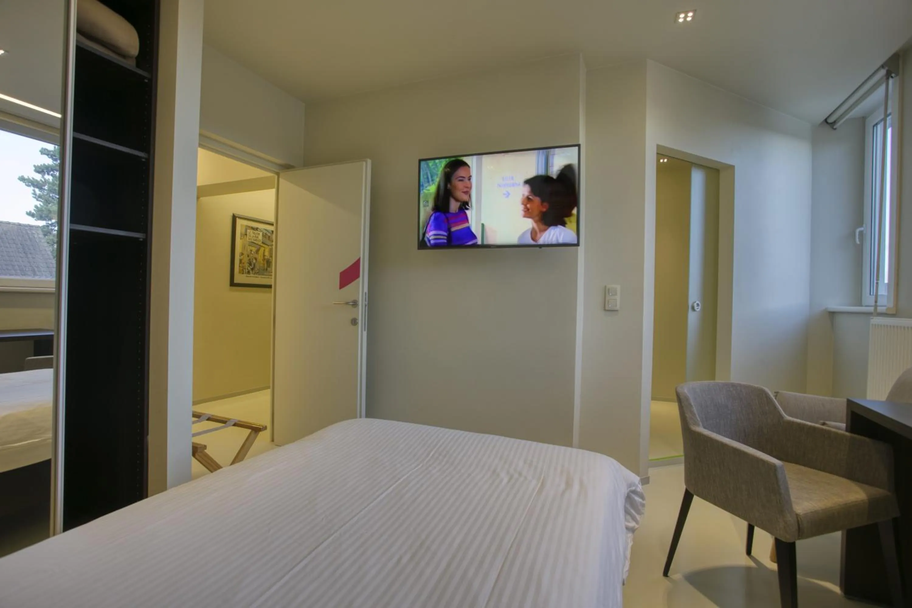 Bed in Auberge du Vieux Cedre, Enghien-Belgique