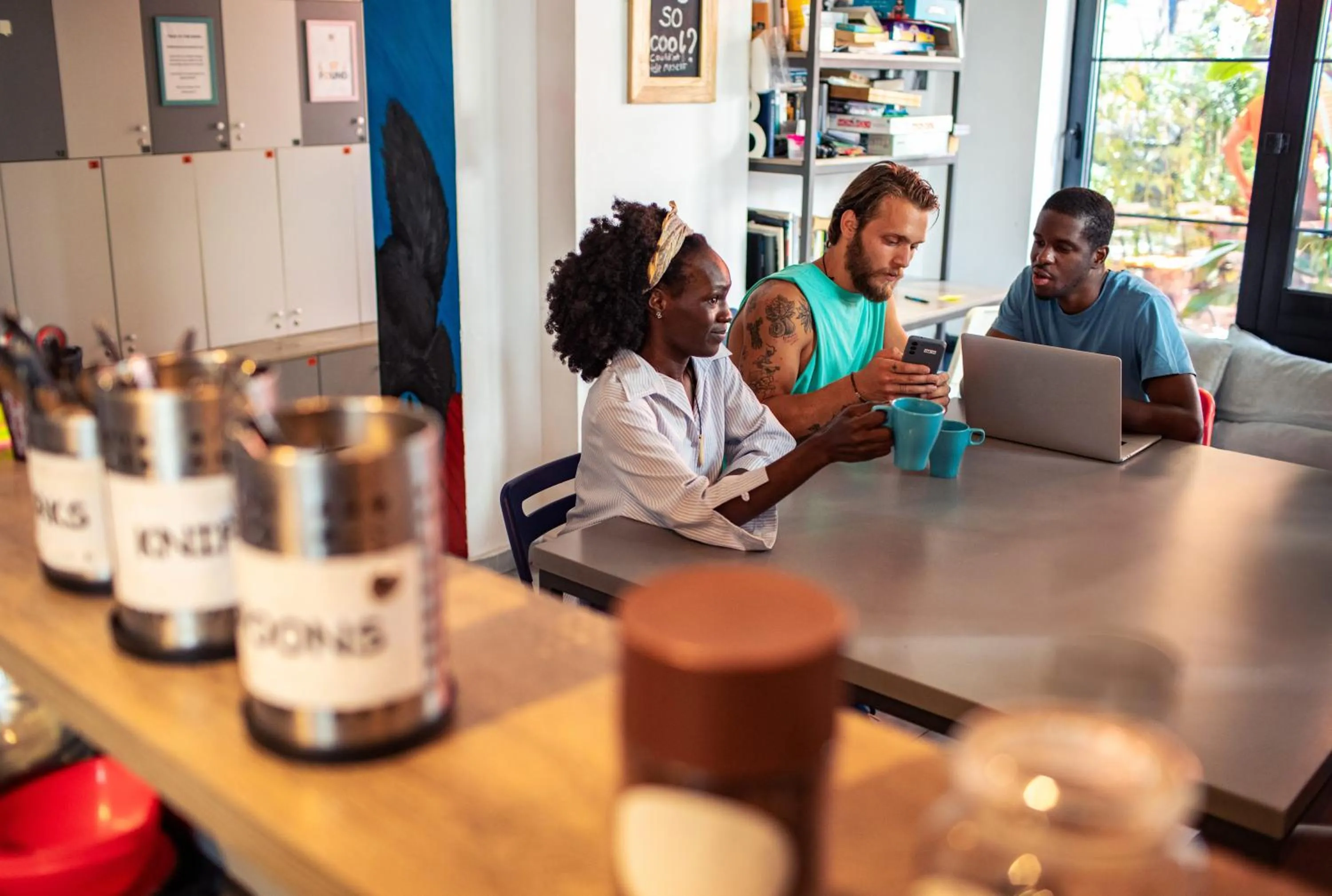 Living room in Good People Design Hostel