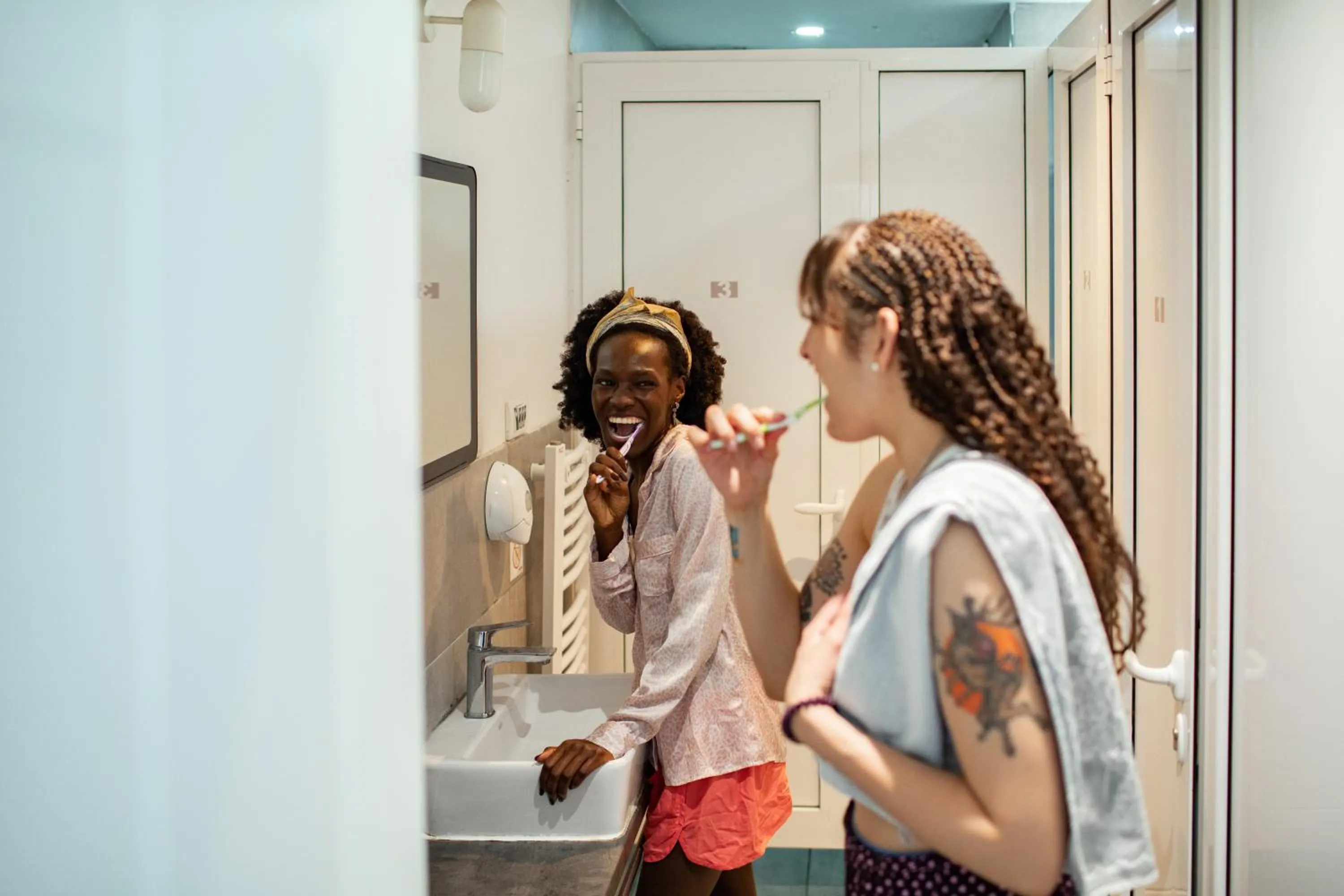 Shower in Good People Design Hostel