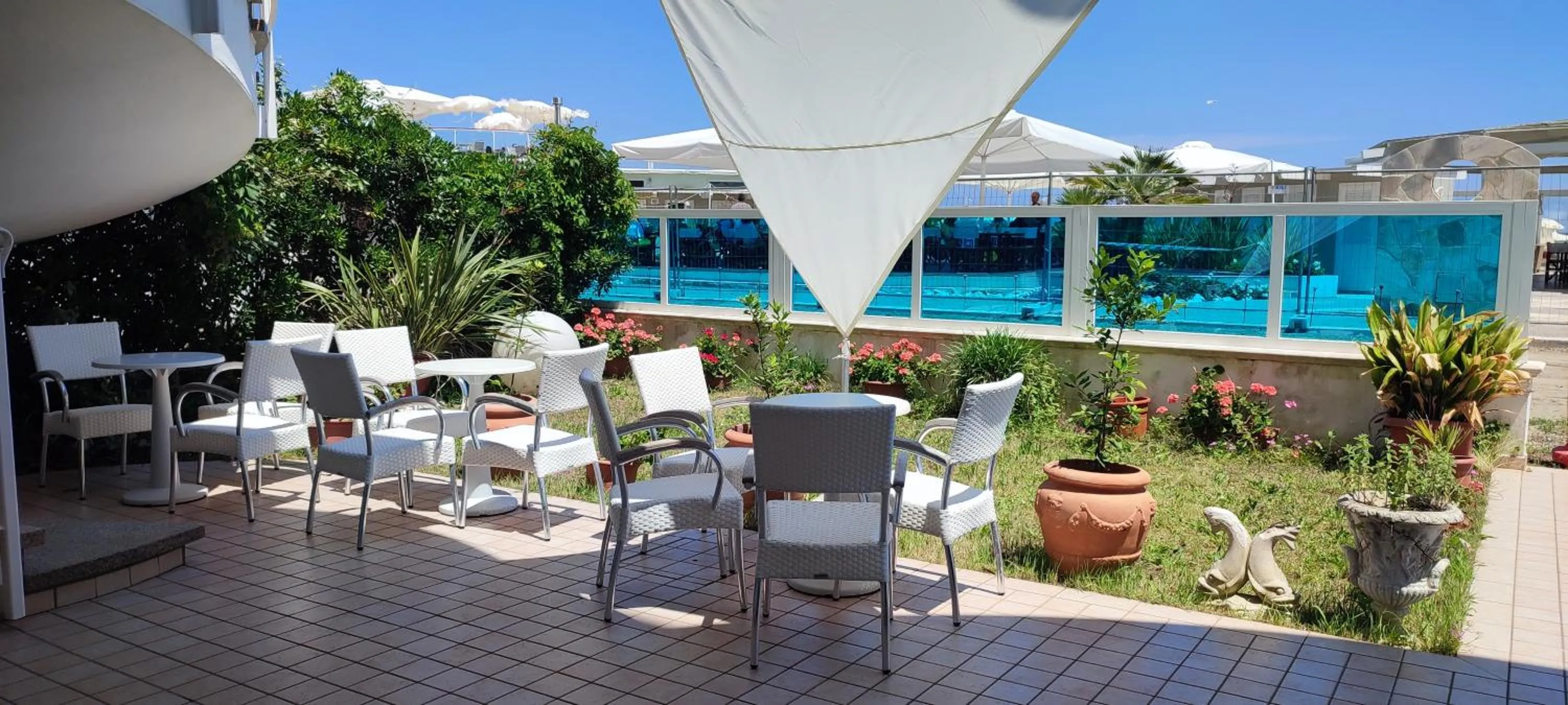 Garden view in Hotel Negresco