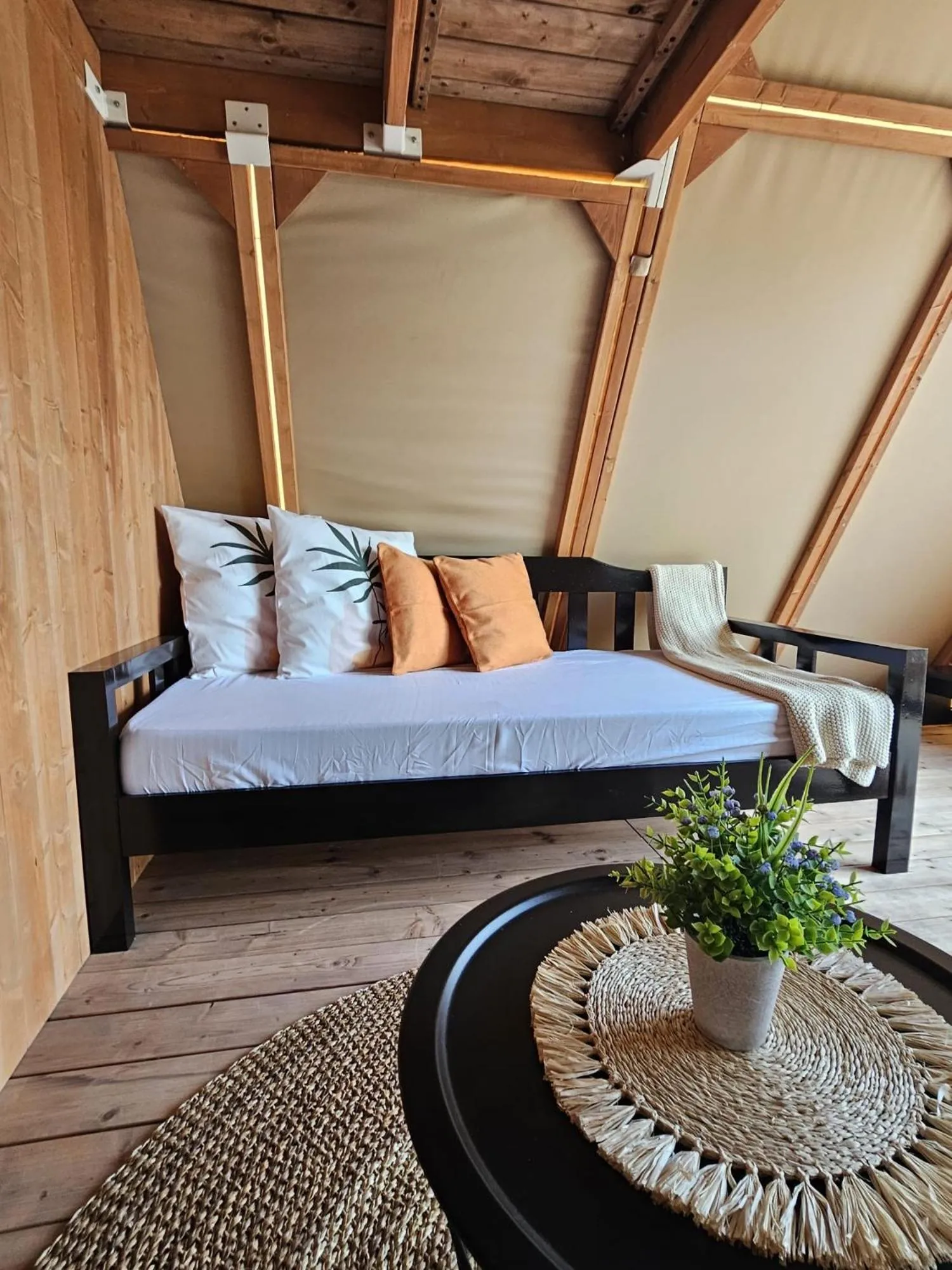 Bed in Aquamare Beach Camp Resort