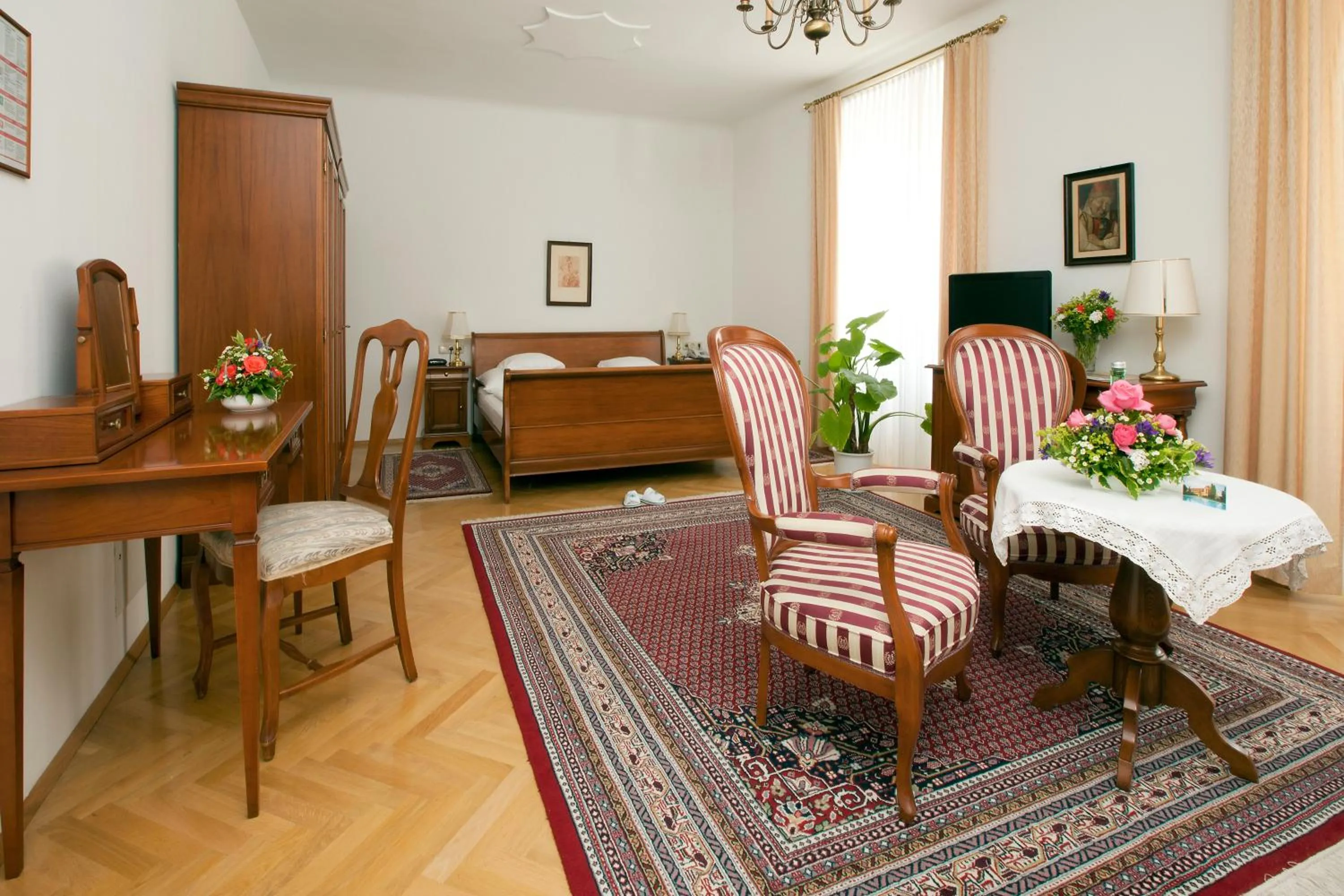 Bed in Hotel Richard Löwenherz