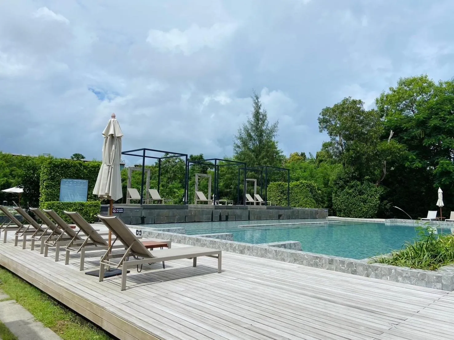 Pool view in The Gallery Hotel Nai Harn