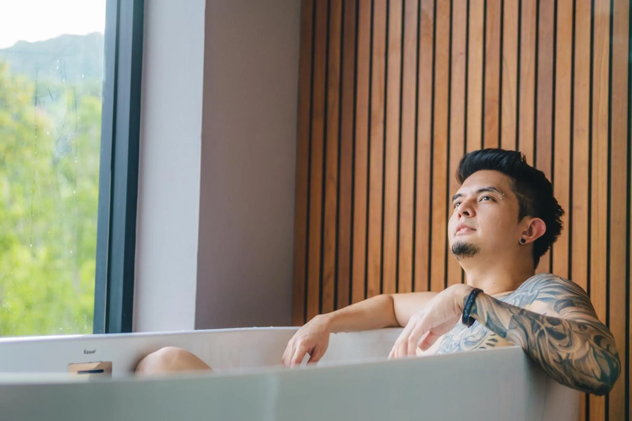 Bath in The Gallery Hotel Nai Harn