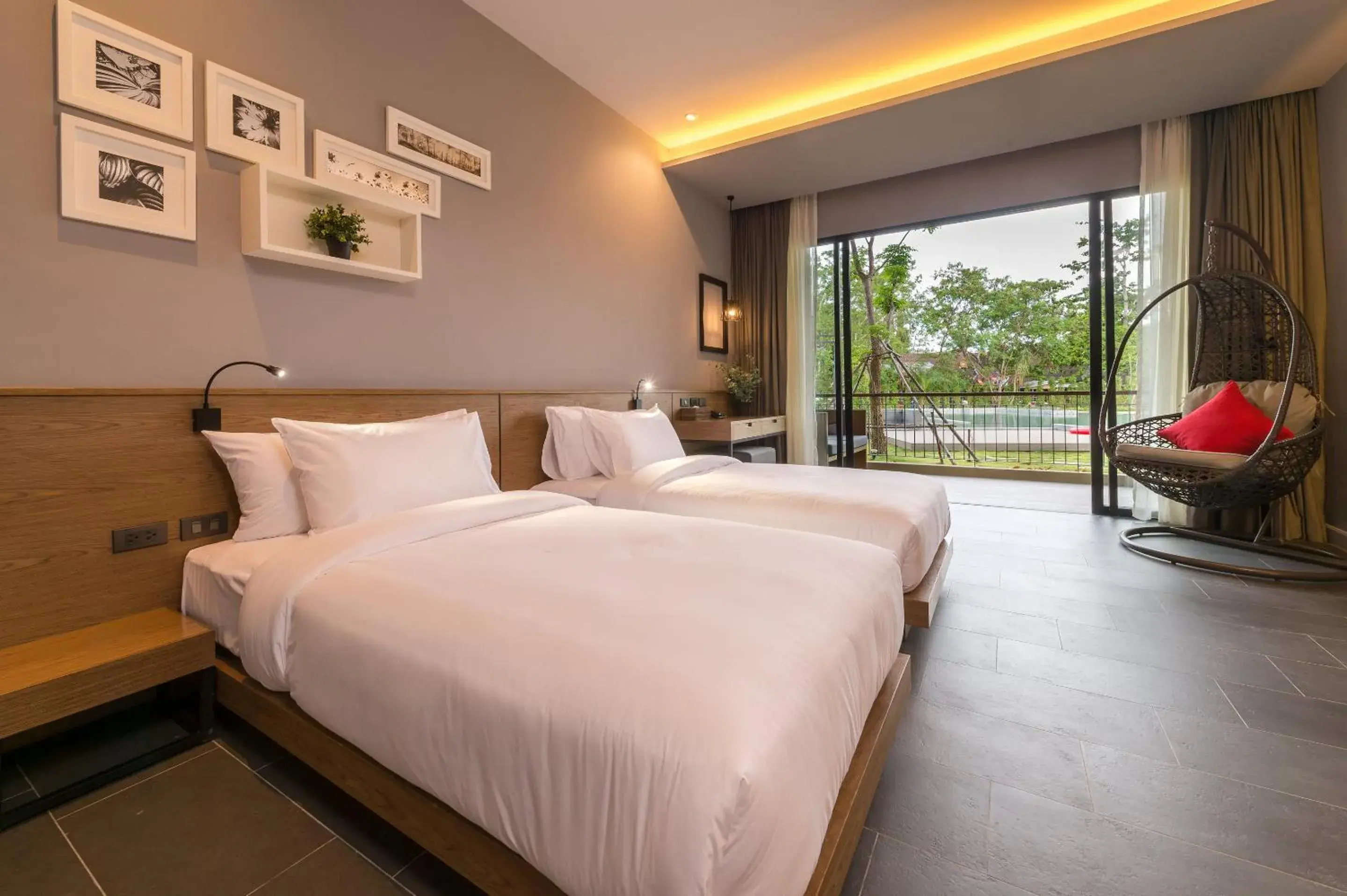Deluxe Double or Twin Room - 50 Sqm. in The Gallery Hotel Nai Harn Deluxe Double or Twin Room - 50 Sqm. in The Gallery Hotel Nai Harn