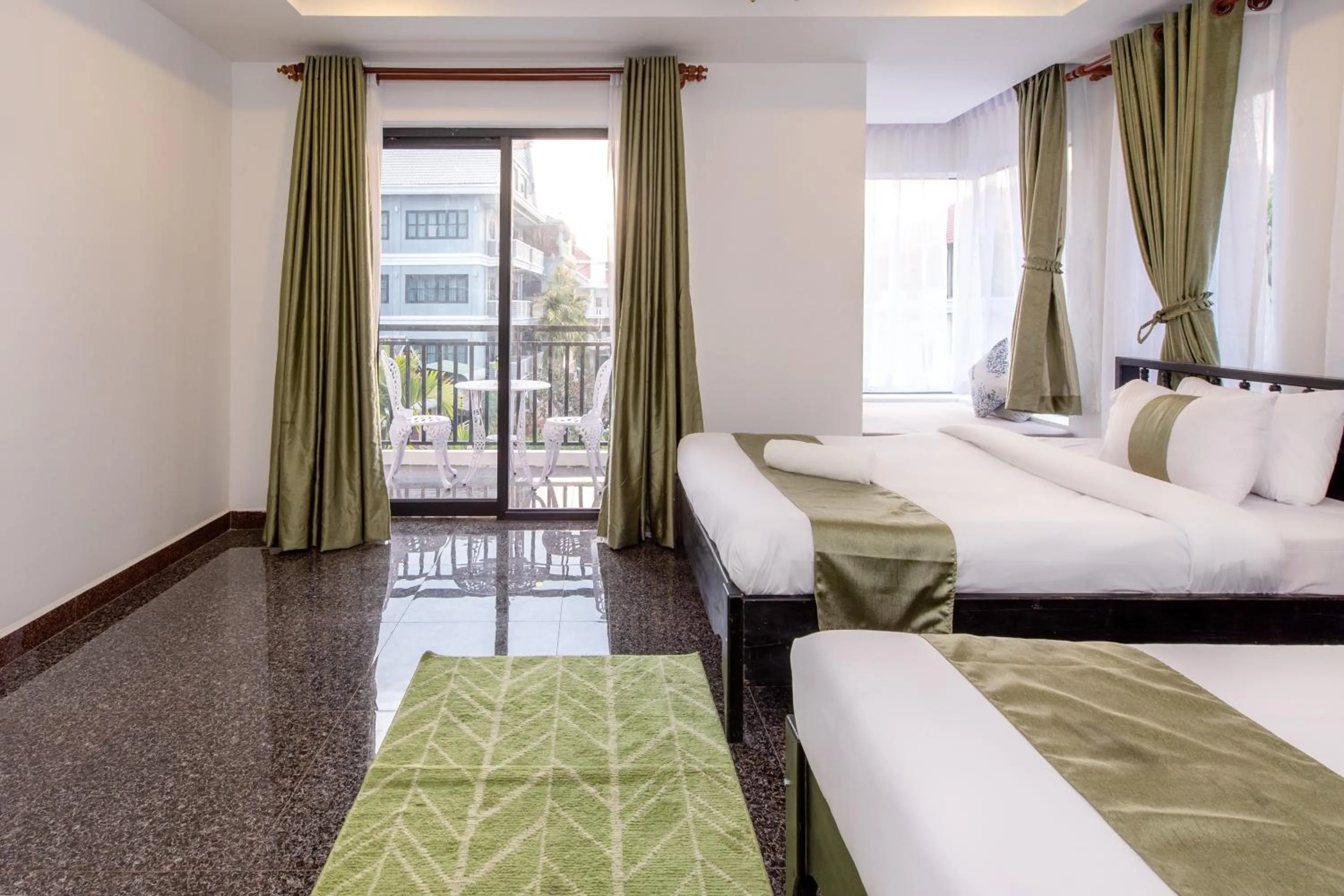 Bed in The Unique Angkor Villa