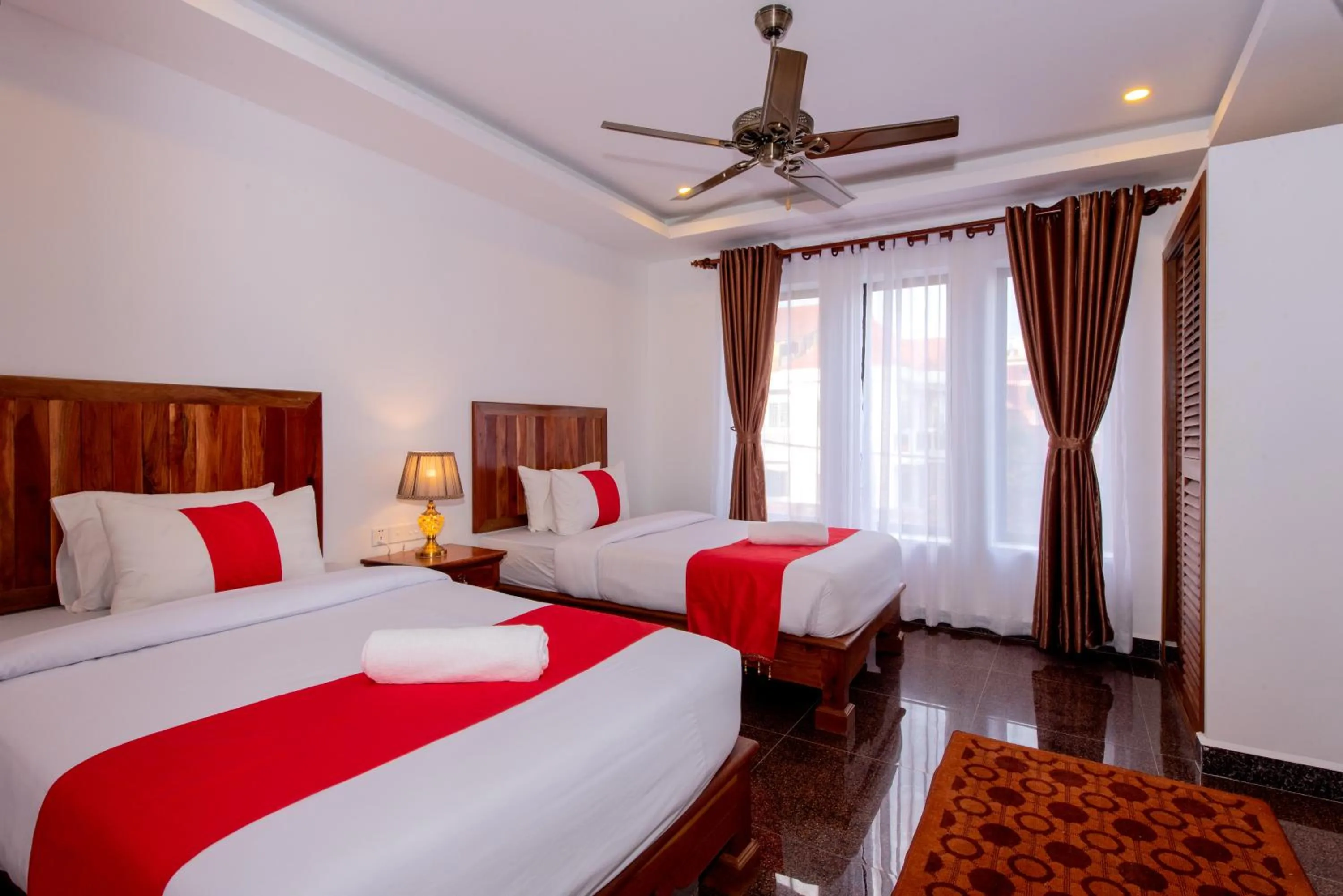 Bed in The Unique Angkor Villa