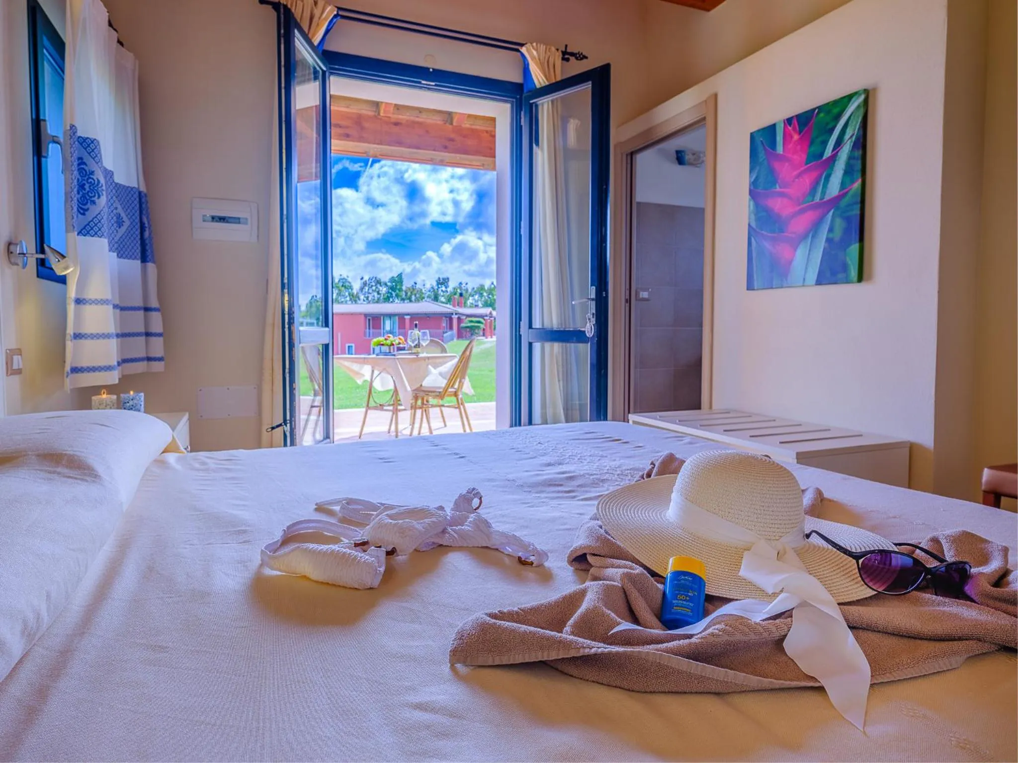 Bed in Villa Barbarina Nature Resort