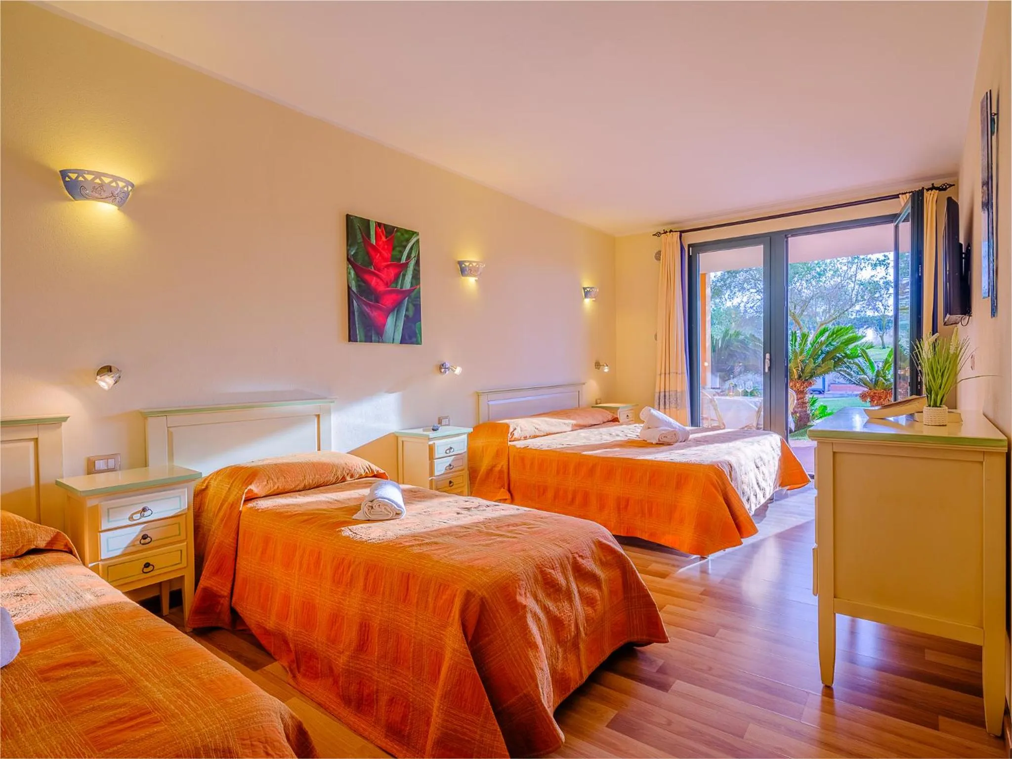 Bed in Villa Barbarina Nature Resort