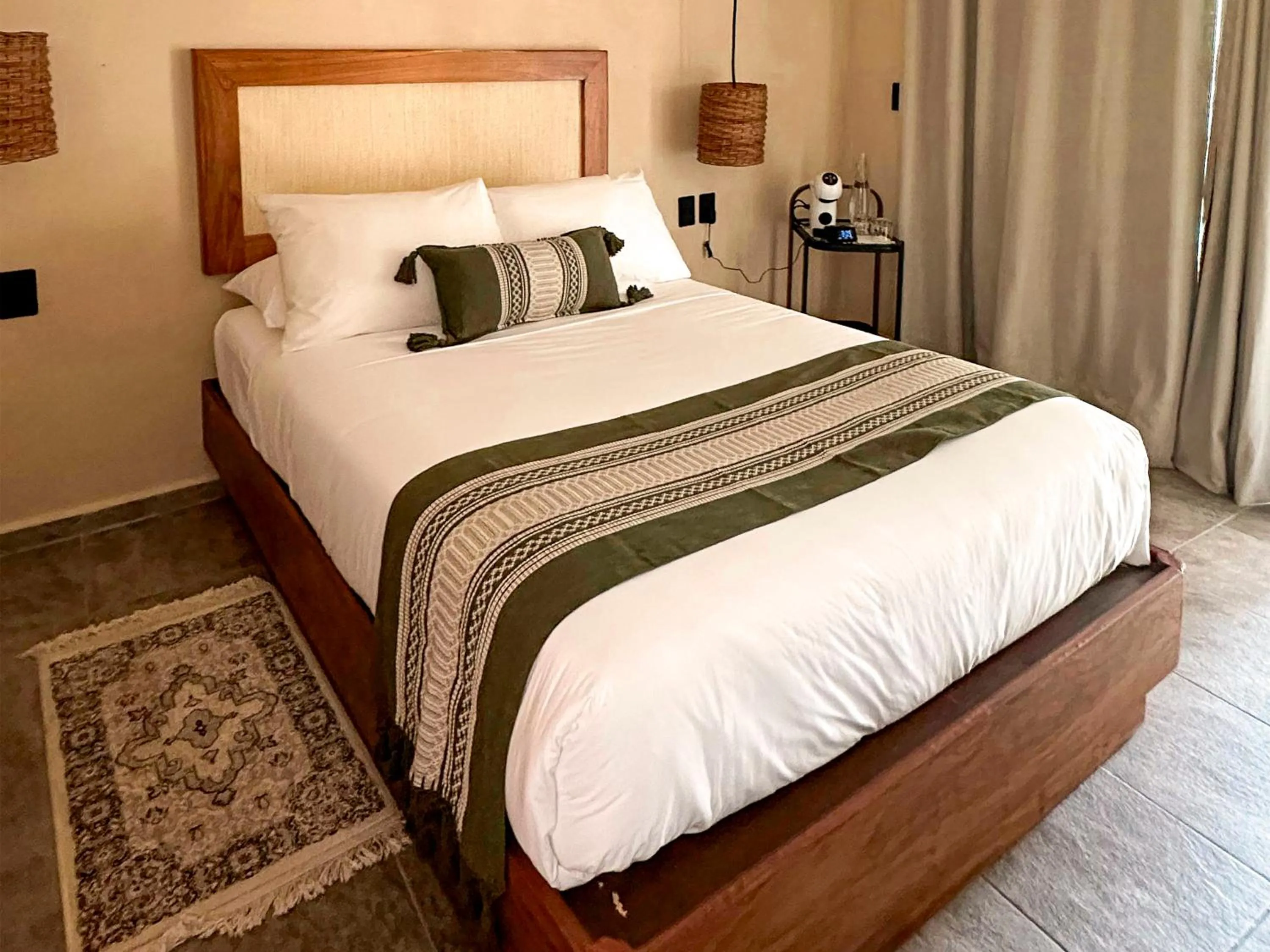 Bedroom, Bed in Zelune Luxury Lagoon Resort Bacalar - Adults Only