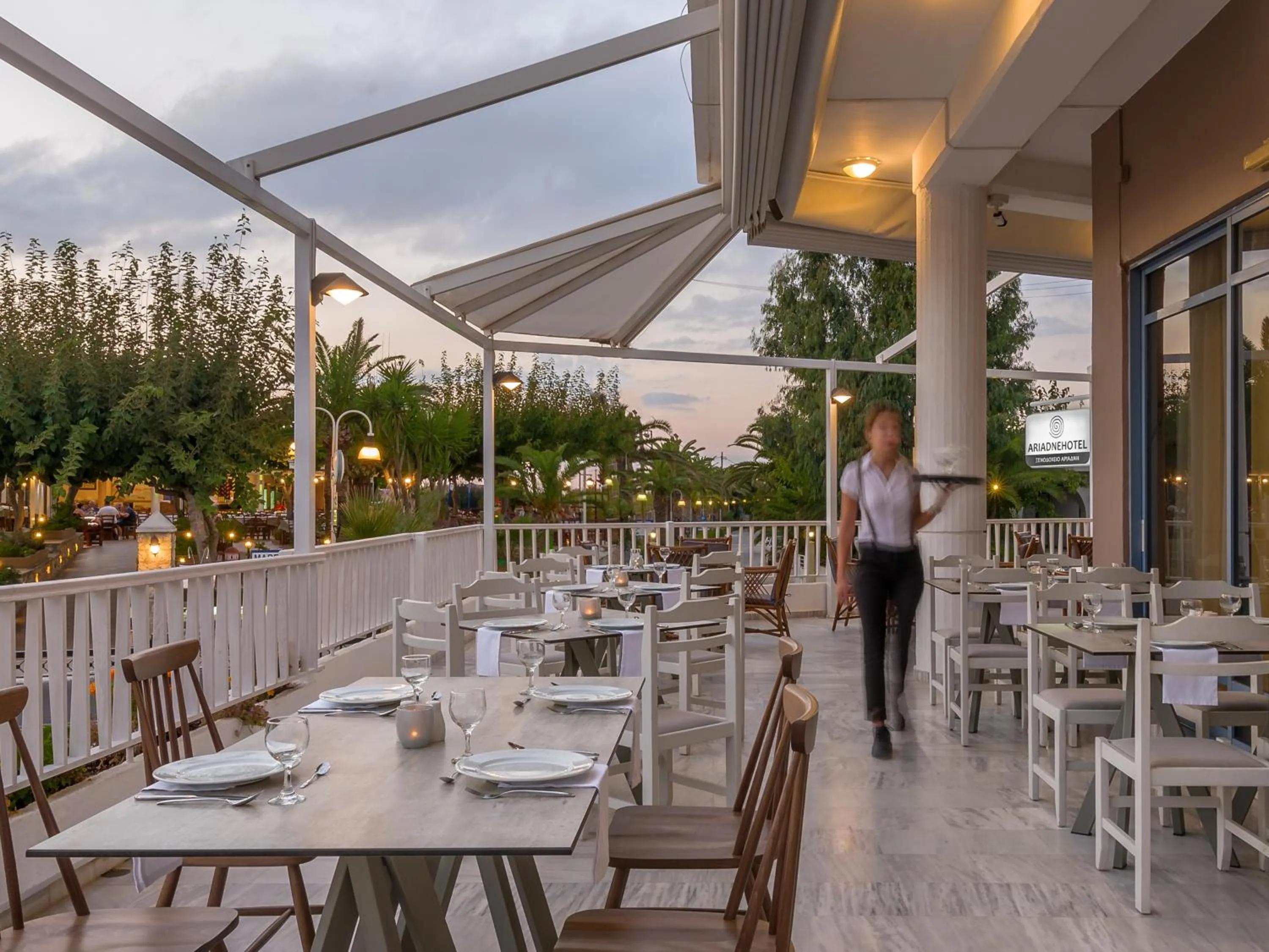 Patio in Ariadne Hotel