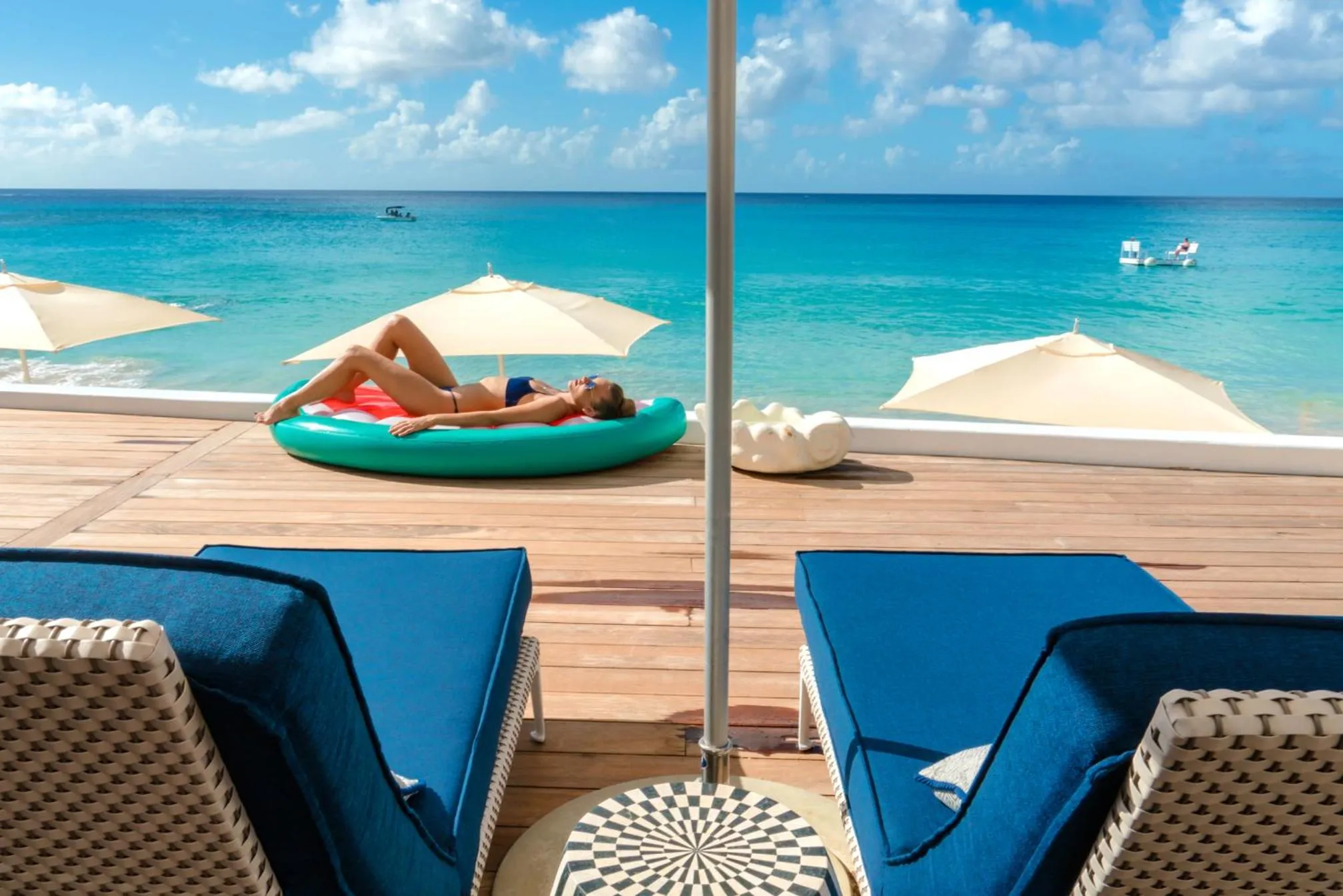 Patio in Fairmont Royal Pavilion Barbados Resort