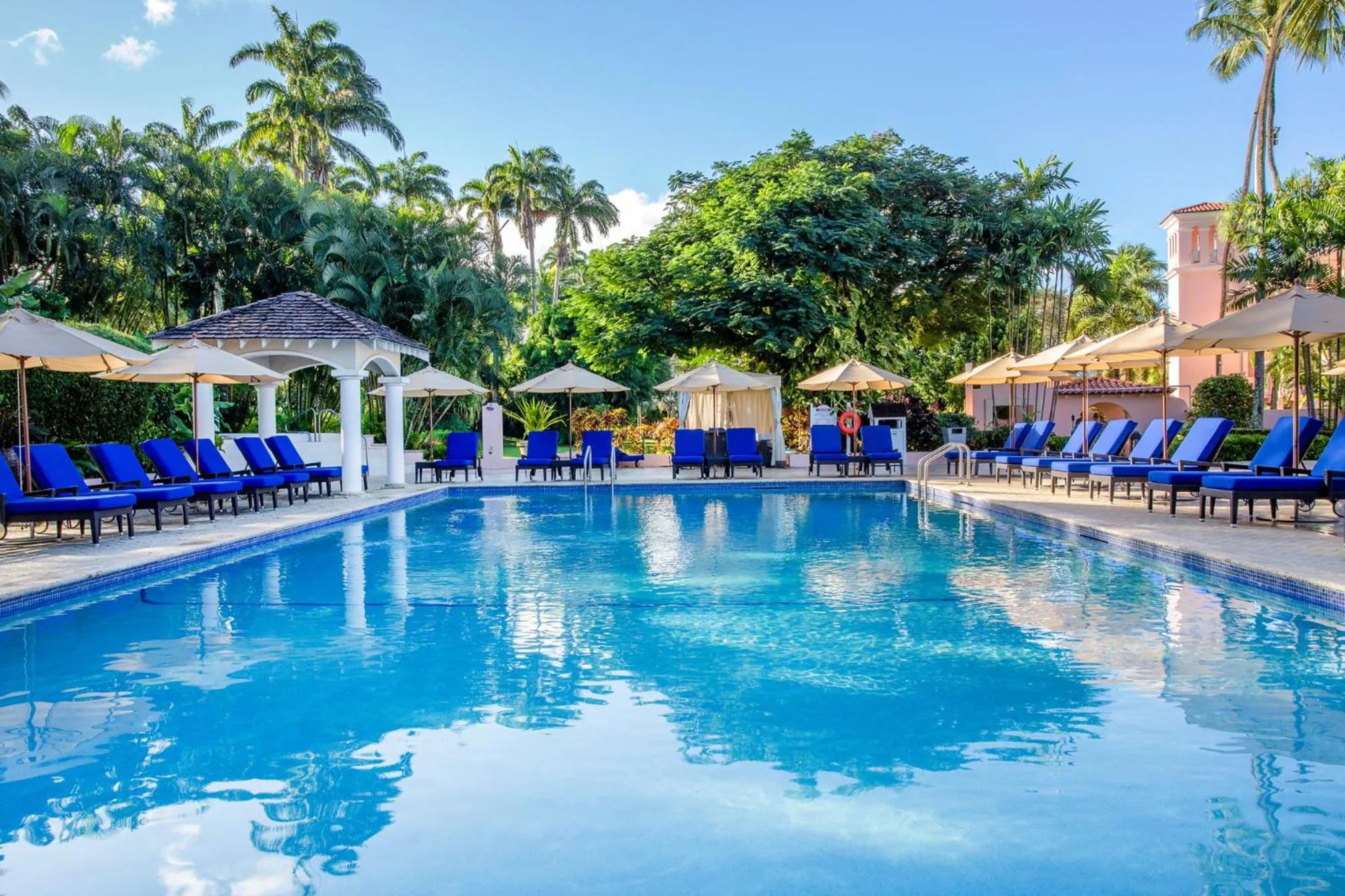 Swimming pool in Fairmont Royal Pavilion Barbados Resort