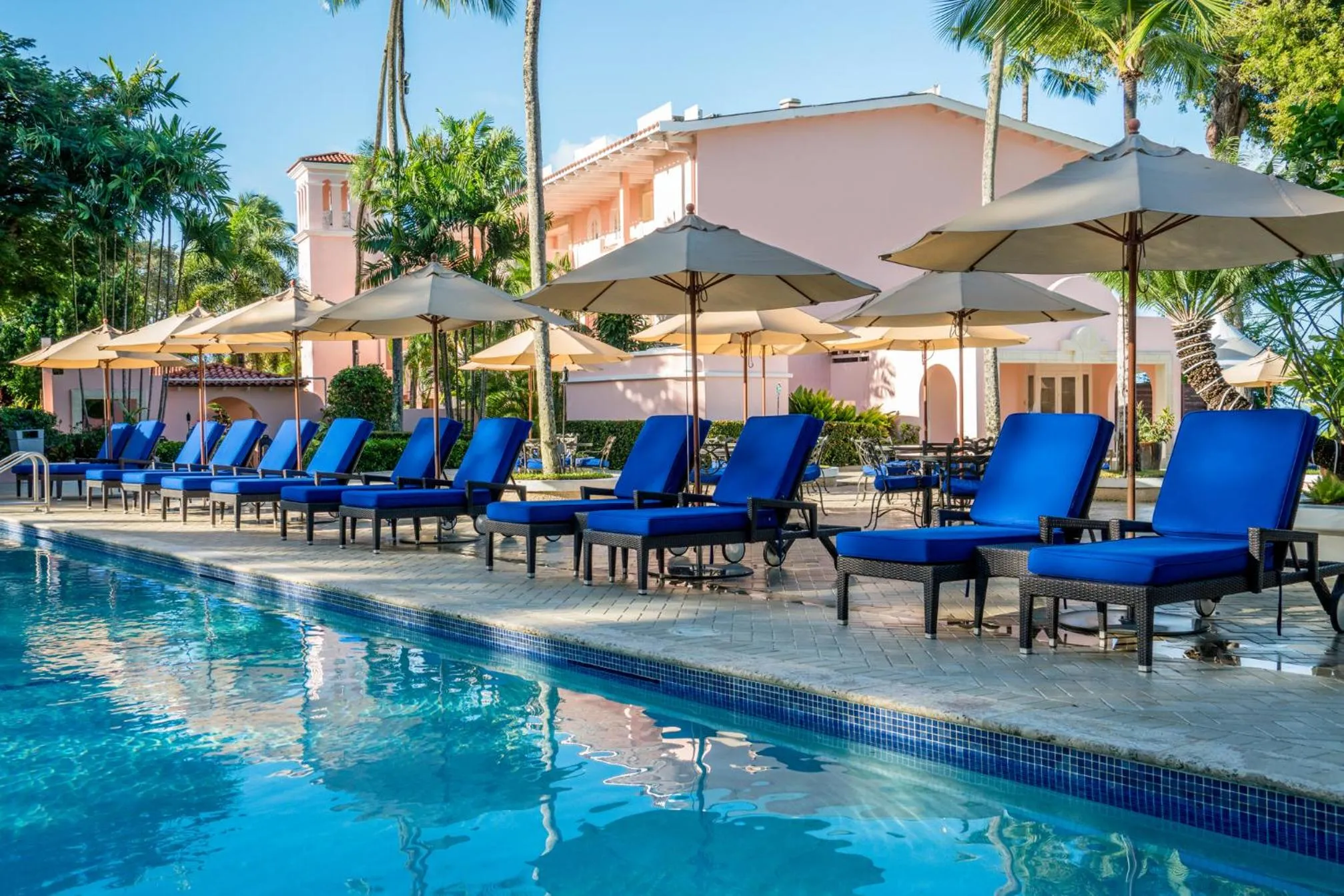 Swimming pool in Fairmont Royal Pavilion Barbados Resort