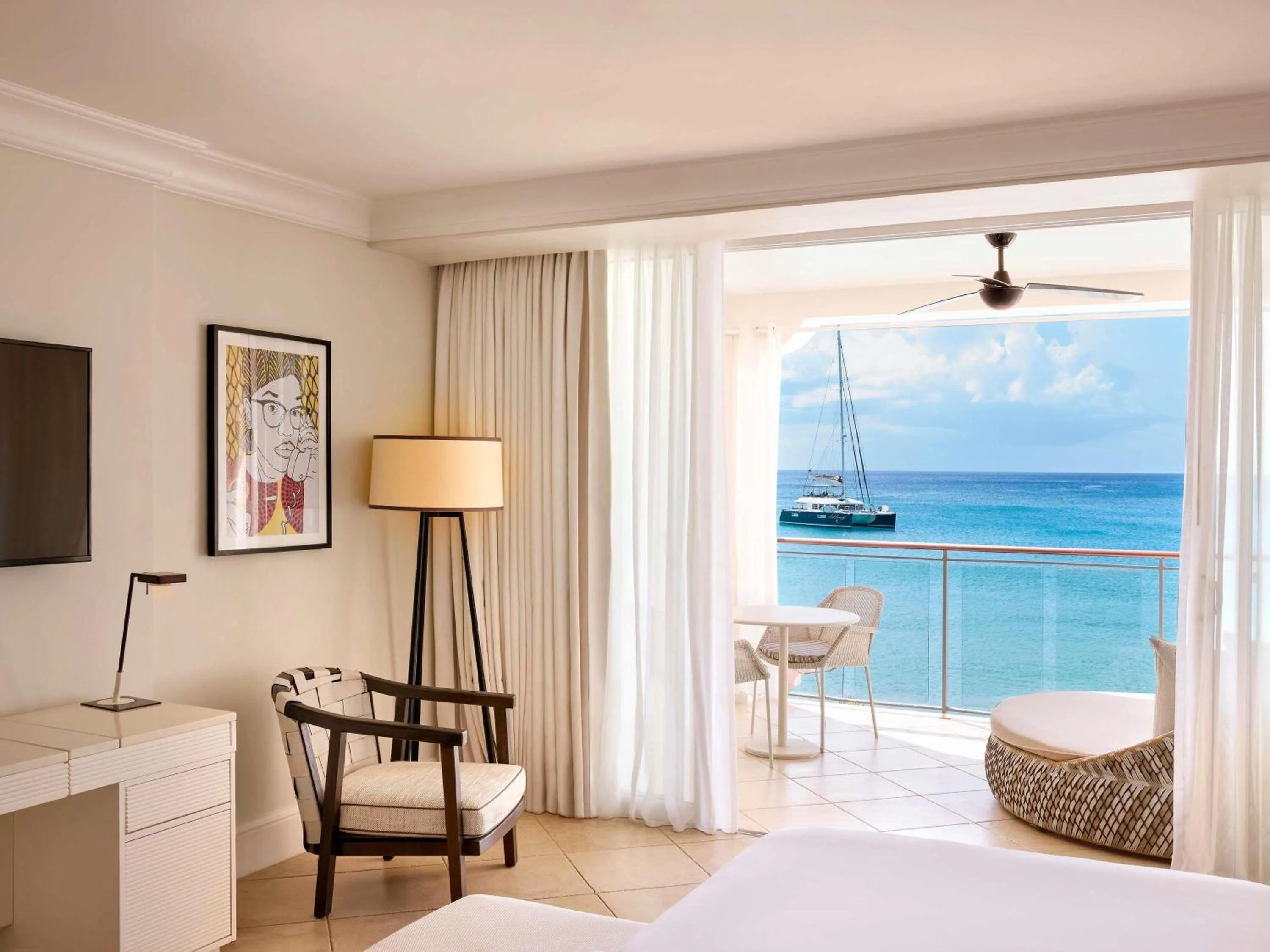 Bedroom, Bed in Fairmont Royal Pavilion Barbados Resort