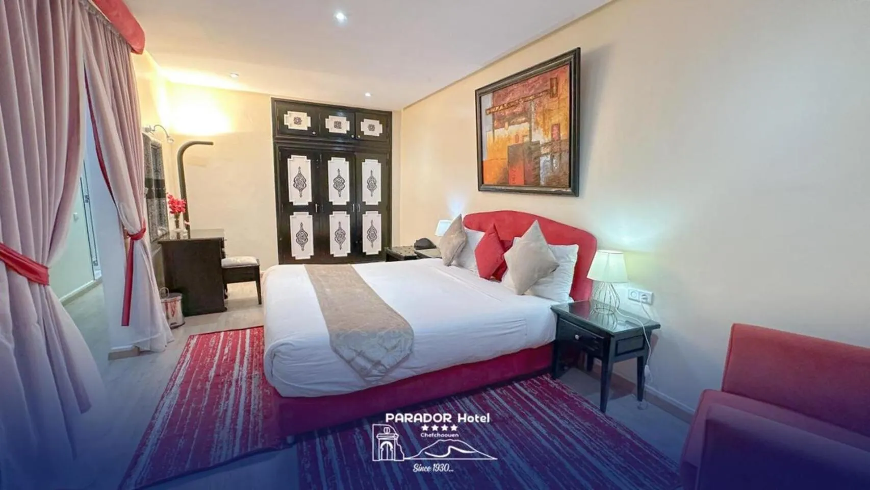 Bed in Hotel Parador