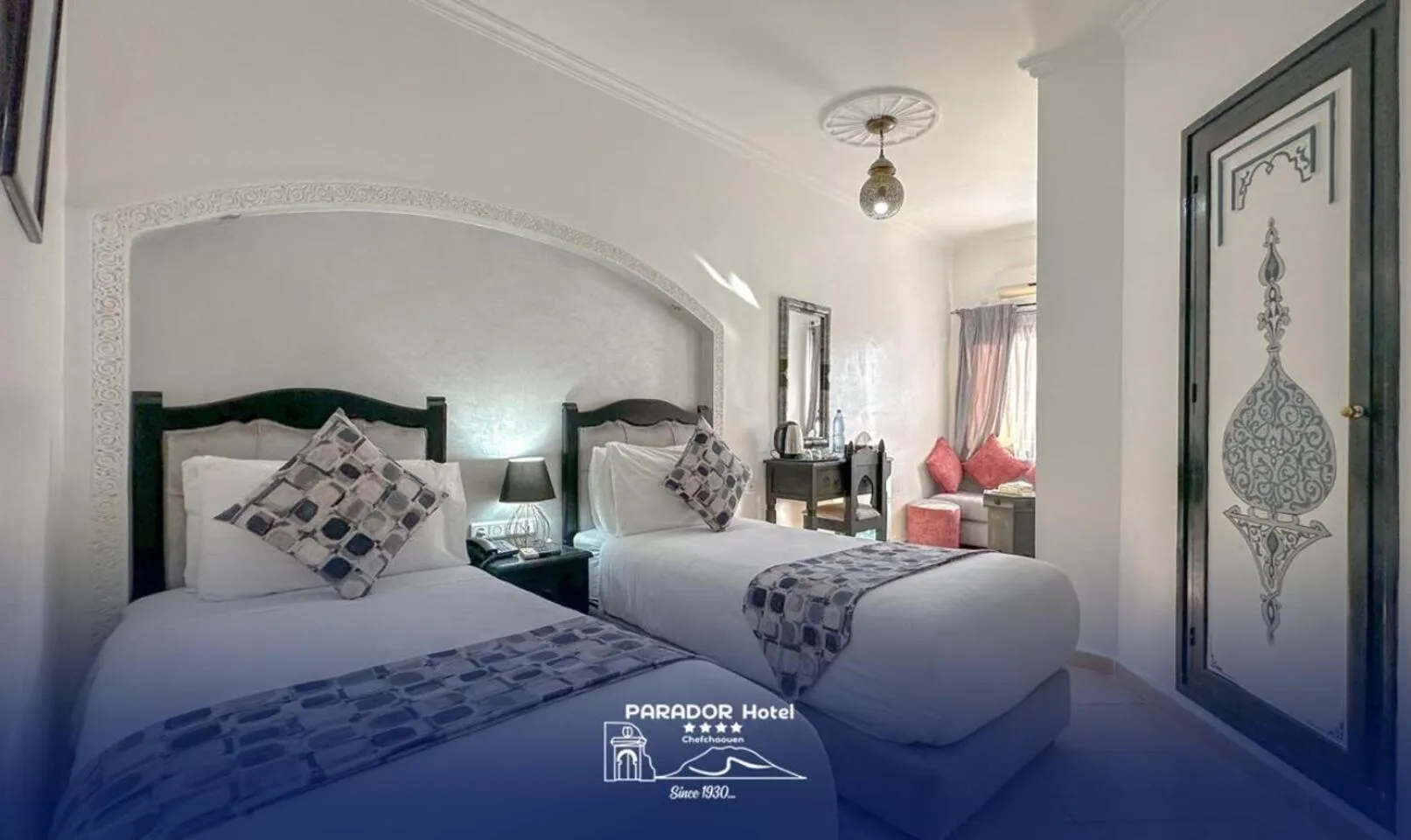 Bed in Hotel Parador