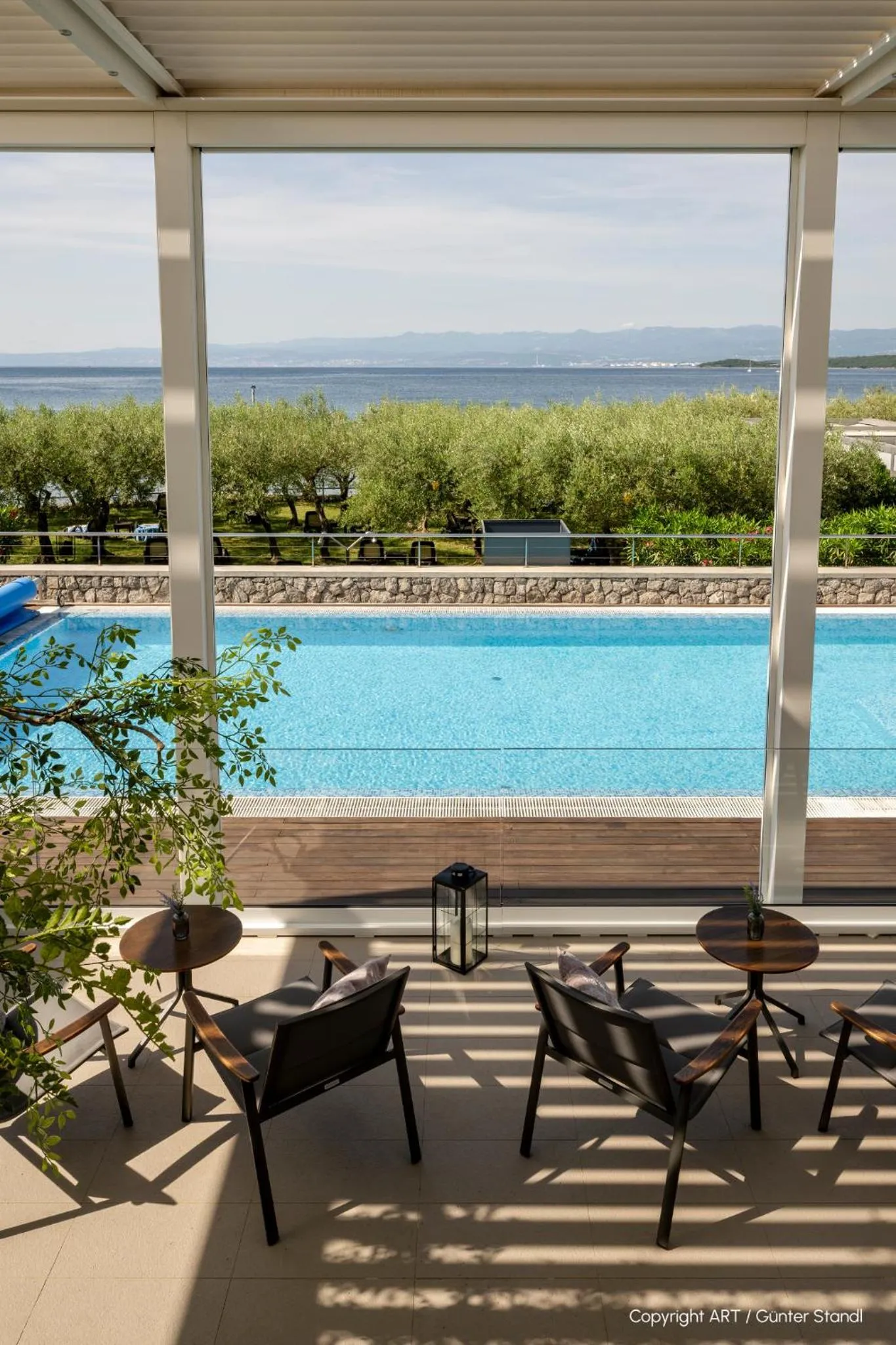 Pool view in Hotel Vila Rova