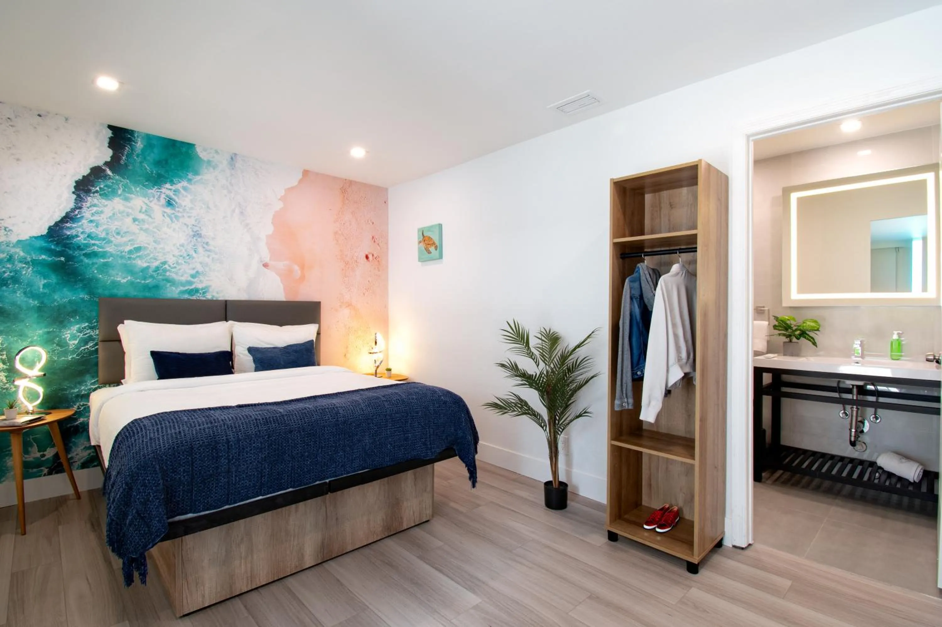 Bed in The Lauderdale Boutique Hotel