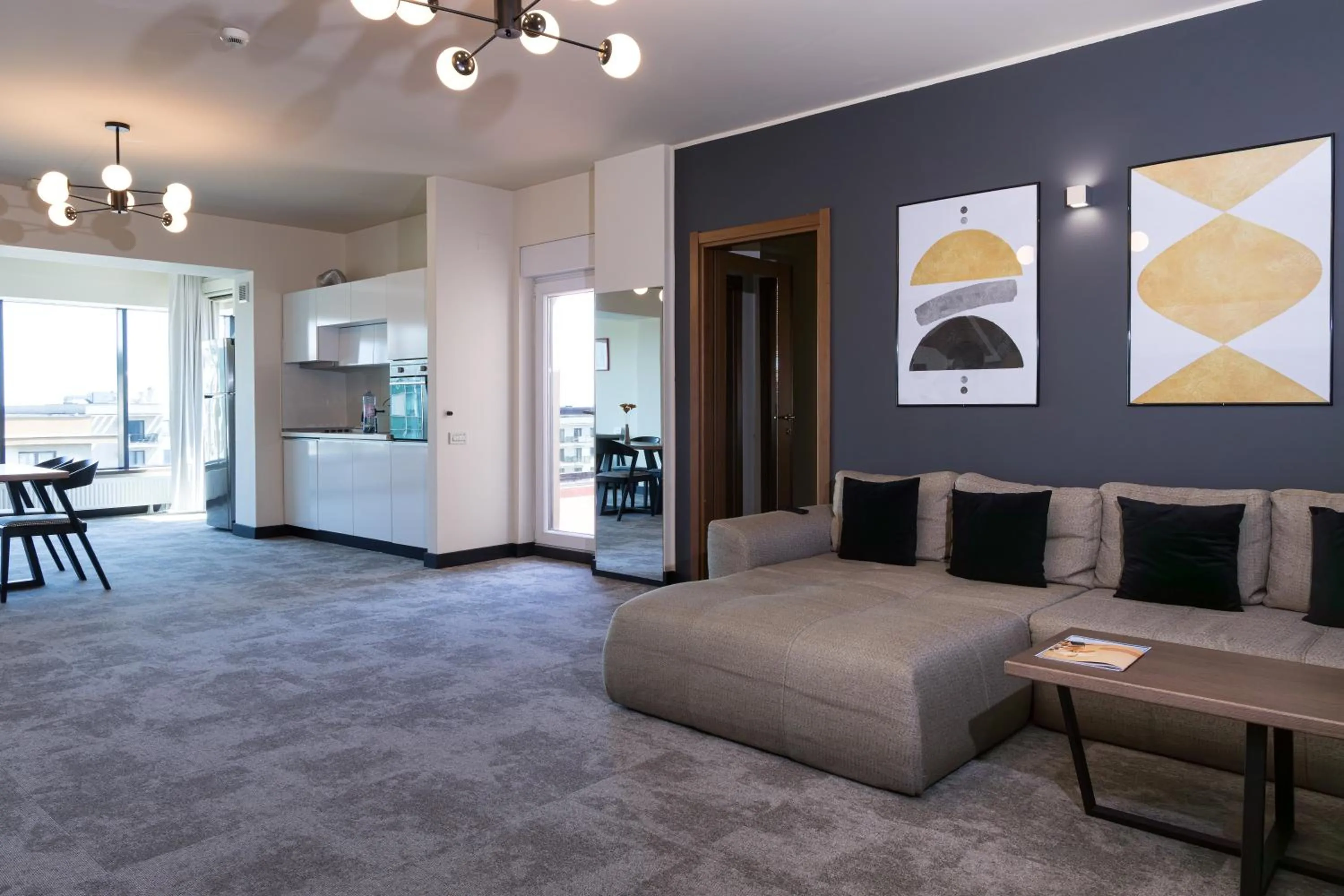 Kitchen or kitchenette in Orhideea Residence & Spa