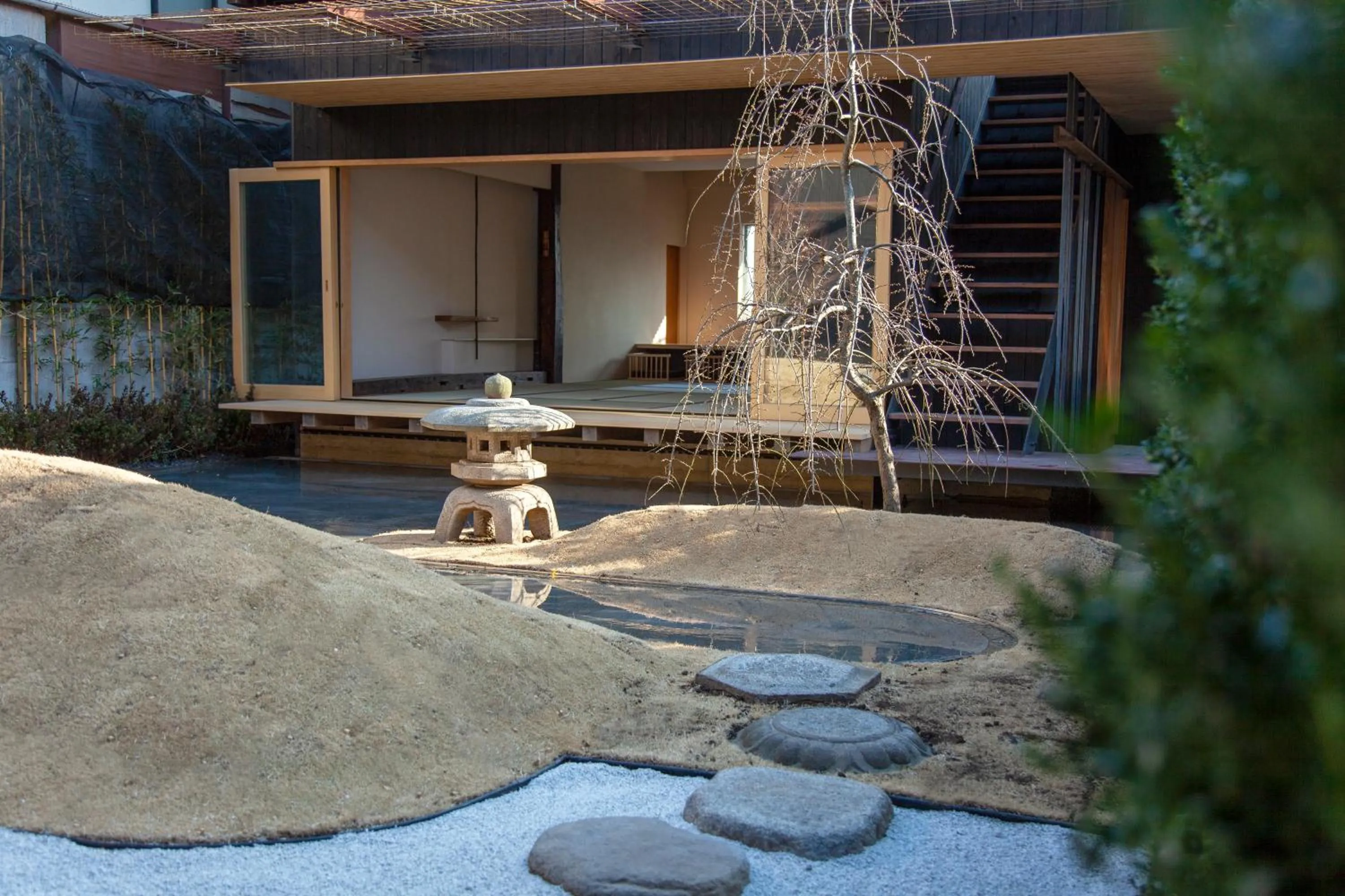 Property building in modern ryokan kishi-ke