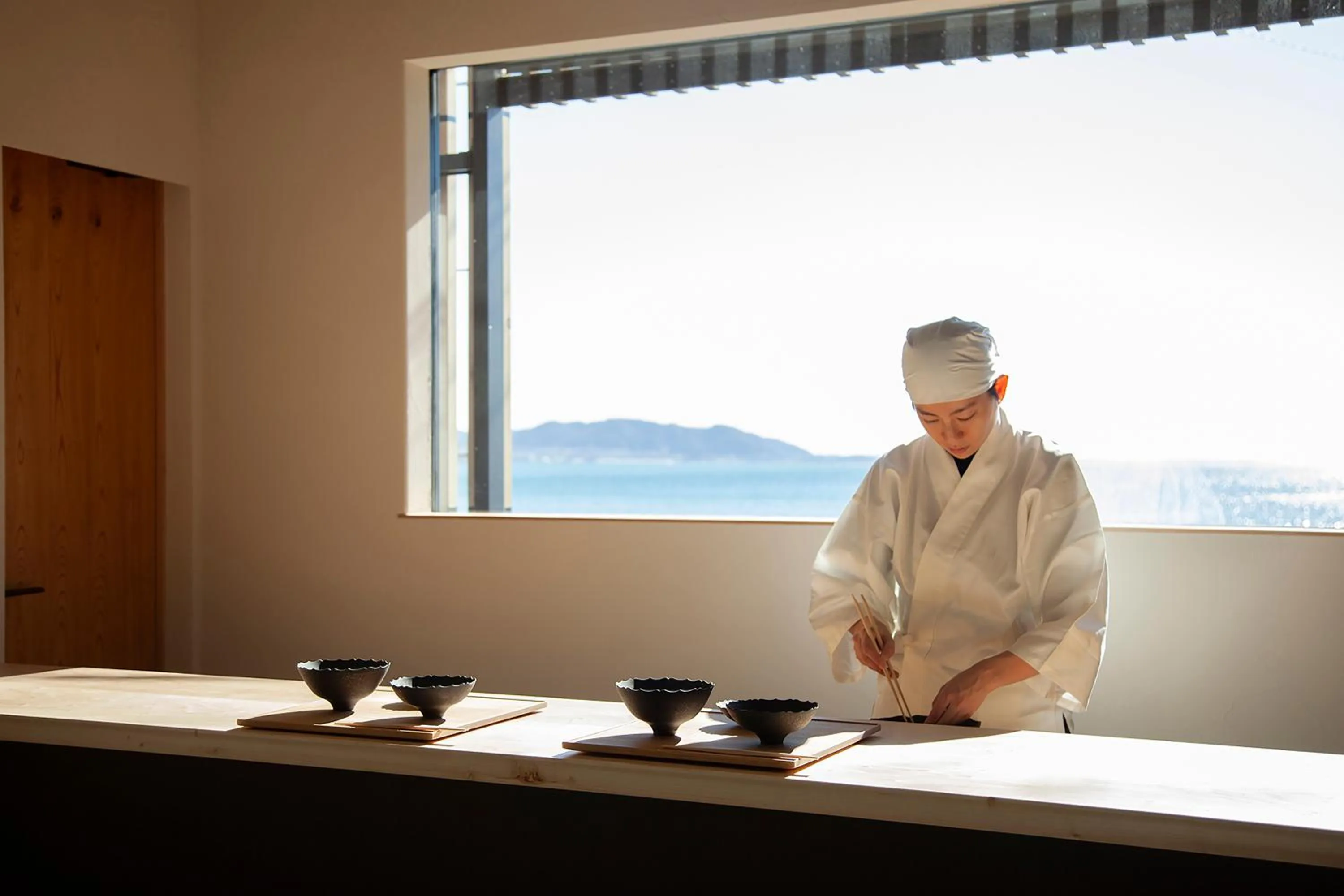 Guests in modern ryokan kishi-ke