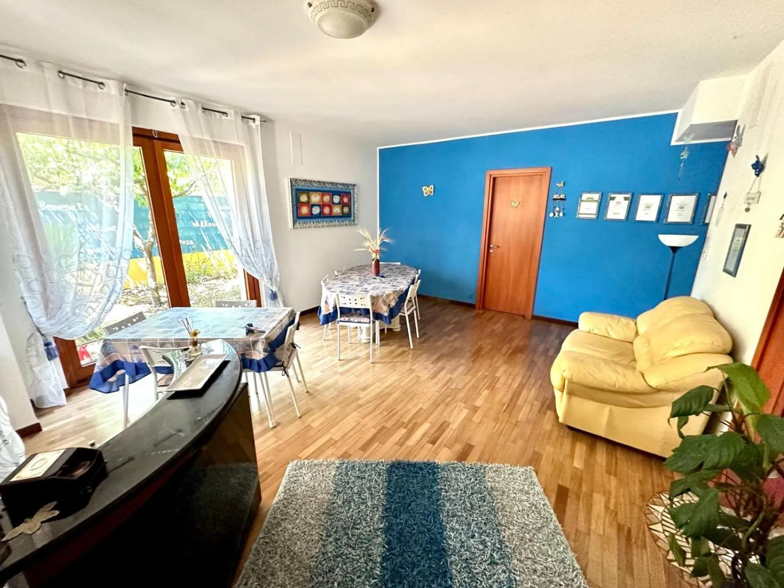 Living room in B&B Mariposa