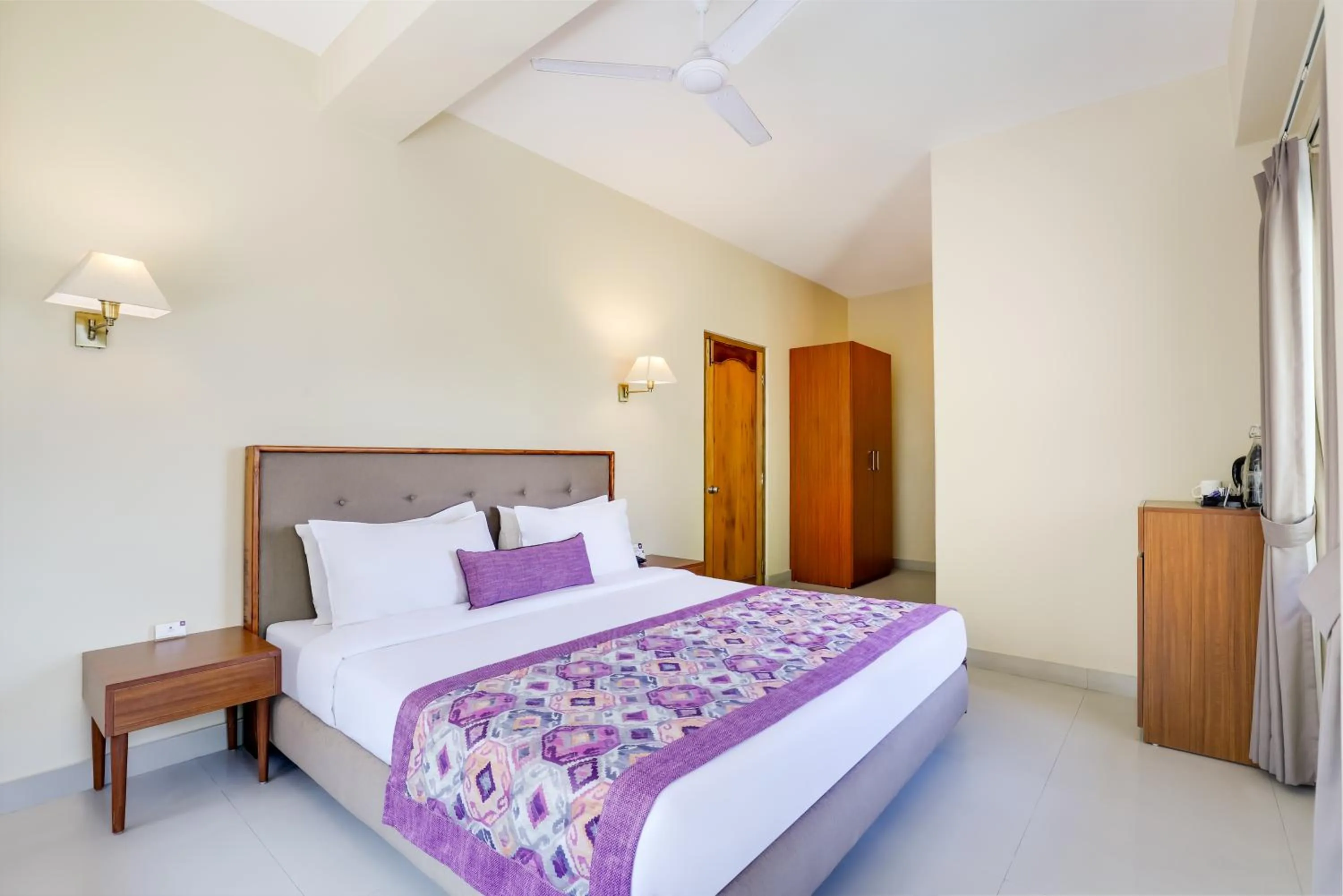 Bed in Mount Himalayan Hotel