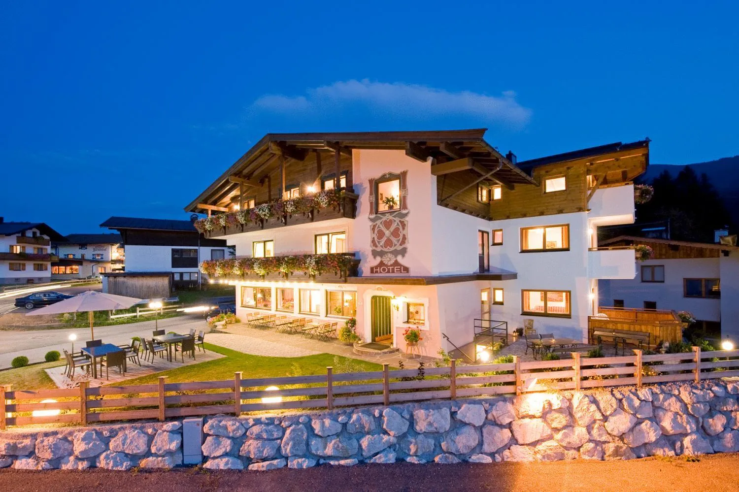 Facade/entrance in Landhotel Föhrenhof Ellmau