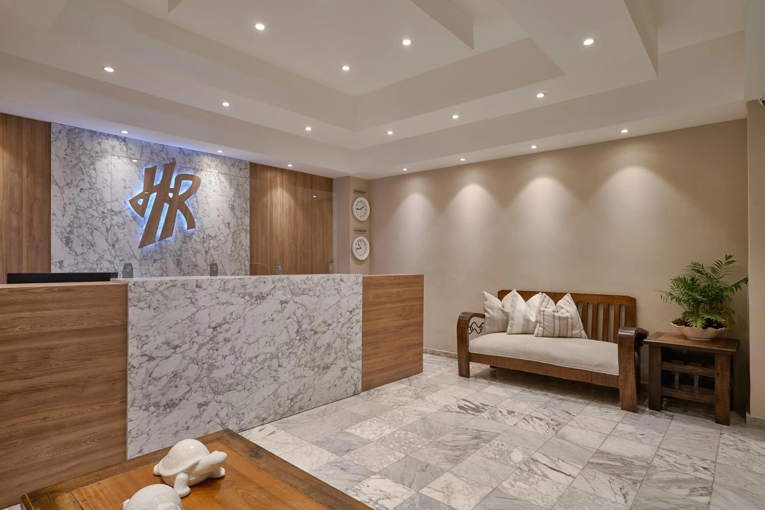 Lobby or reception in Hotel Riazor