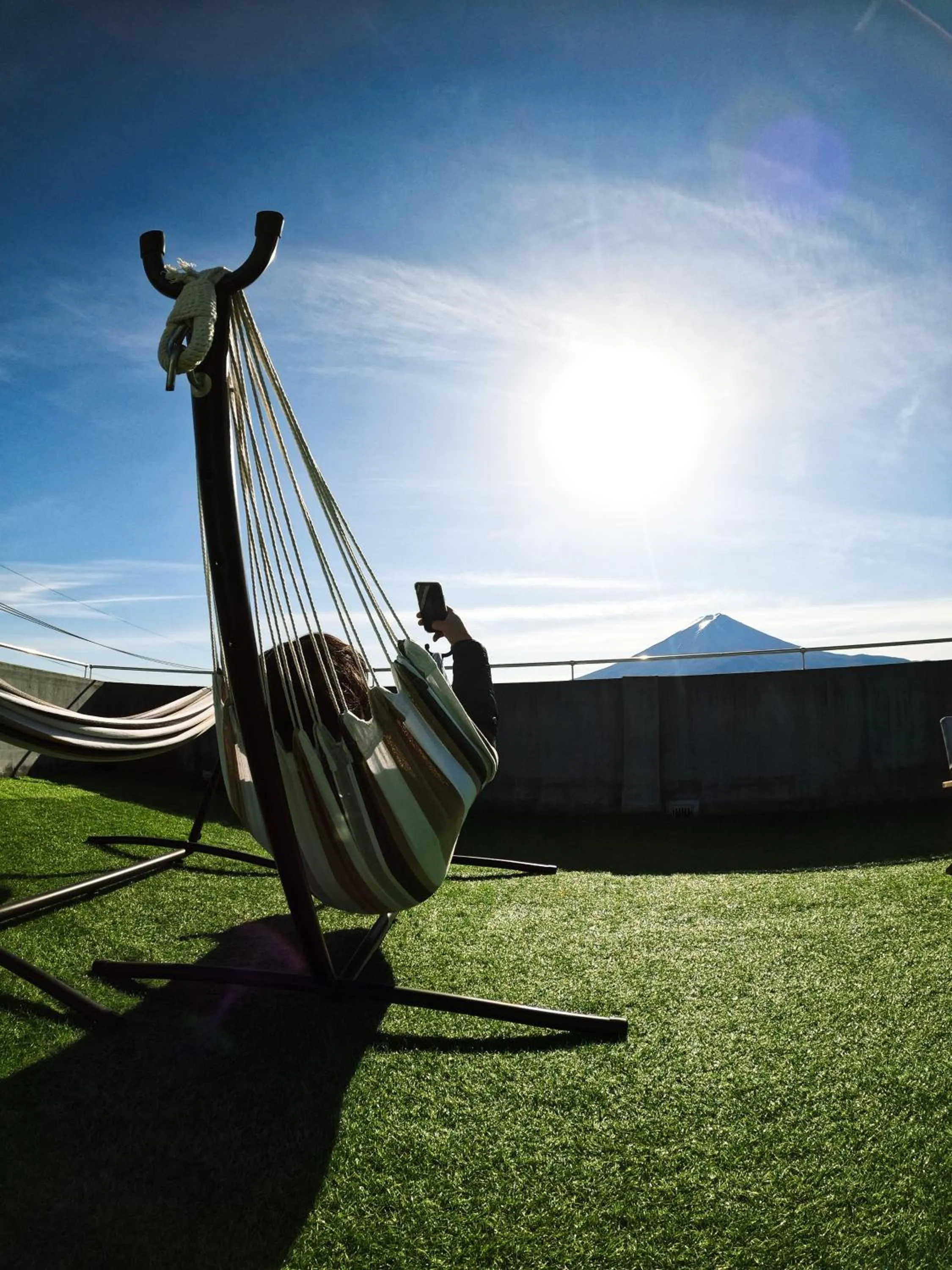 Balcony/Terrace in Fuji Guest House Ao