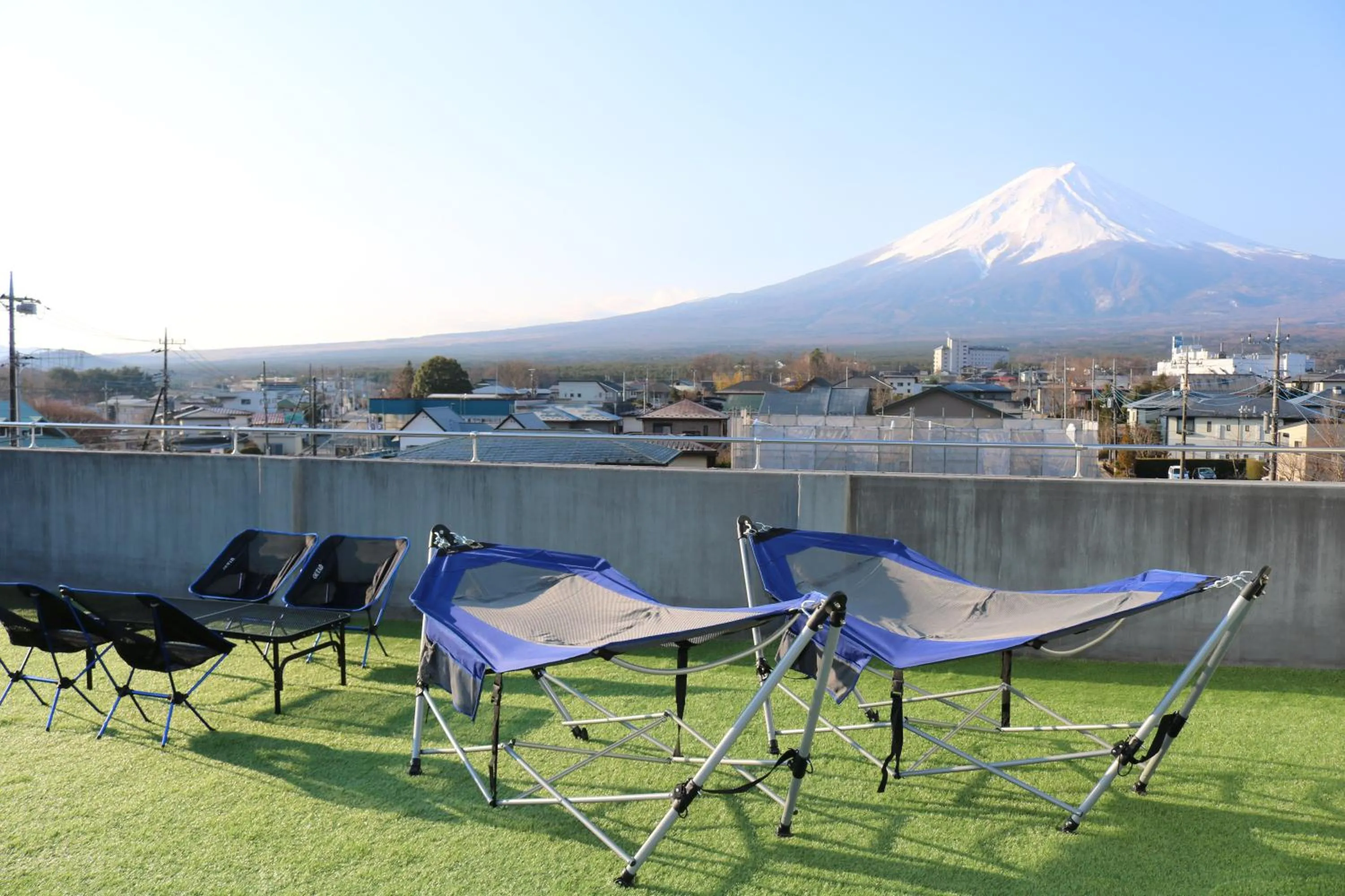 Balcony/Terrace in Fuji Guest House Ao