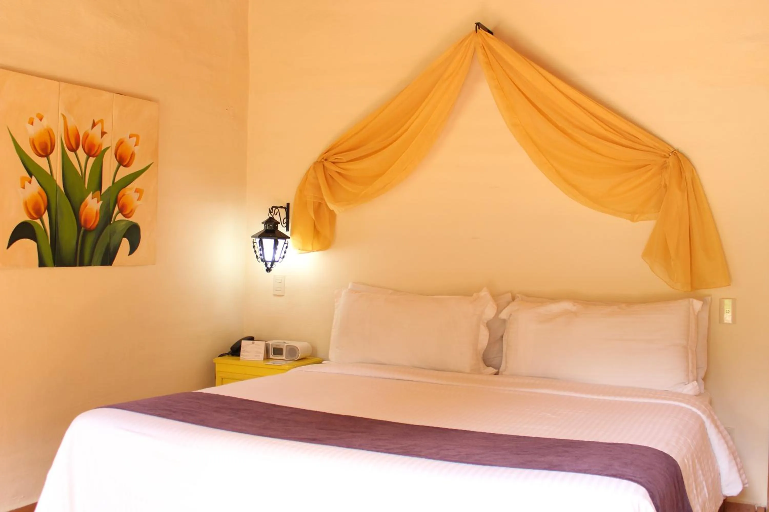 Bed in Cabañas Sierra Mazamitla